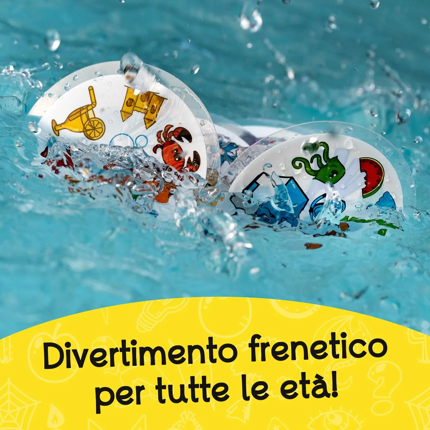 Asmodee Dobble Waterproof - Carte da Gioco Resistenti all'Acqua - immagine 3