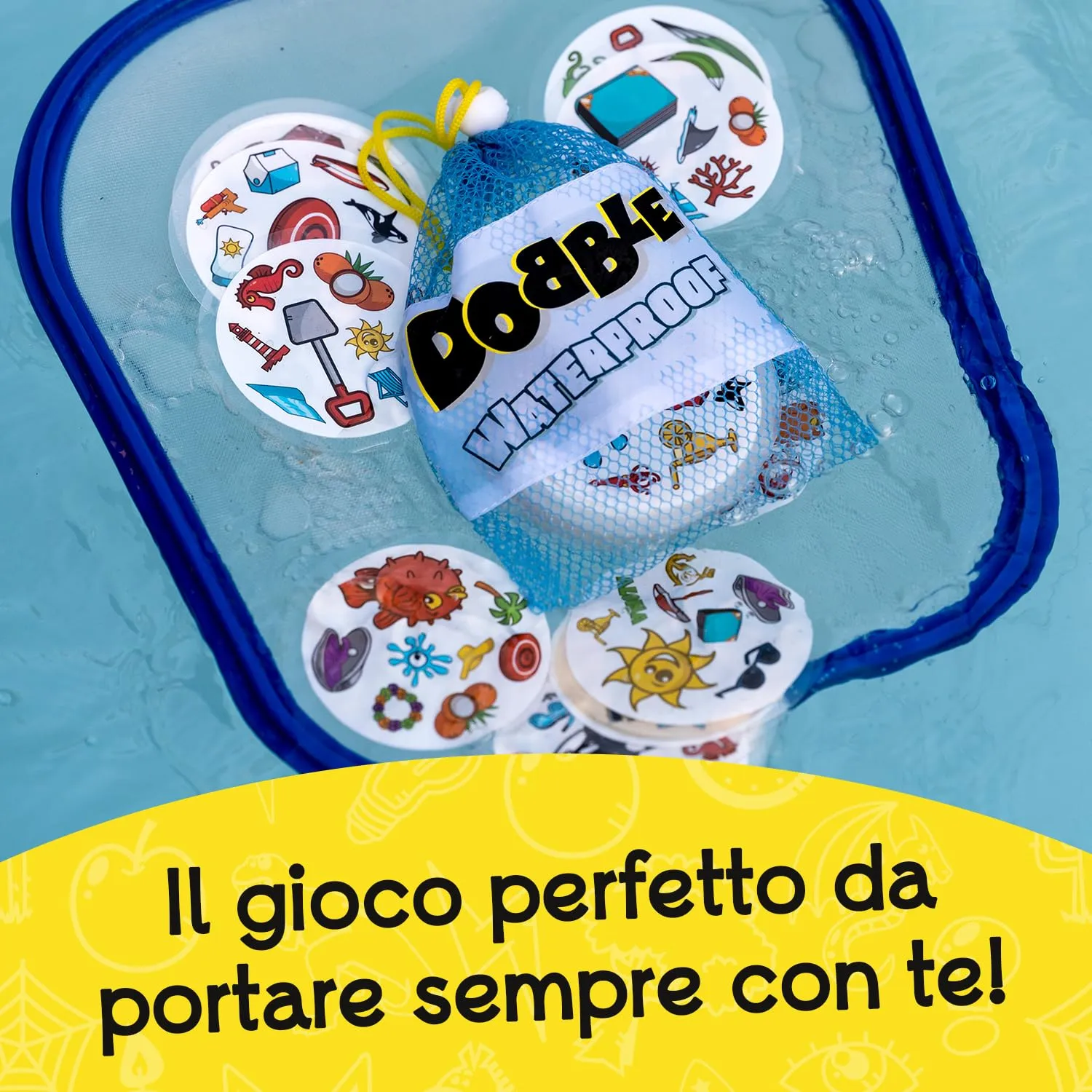 Asmodee Dobble Waterproof - Carte da Gioco Resistenti all'Acqua - immagine 4