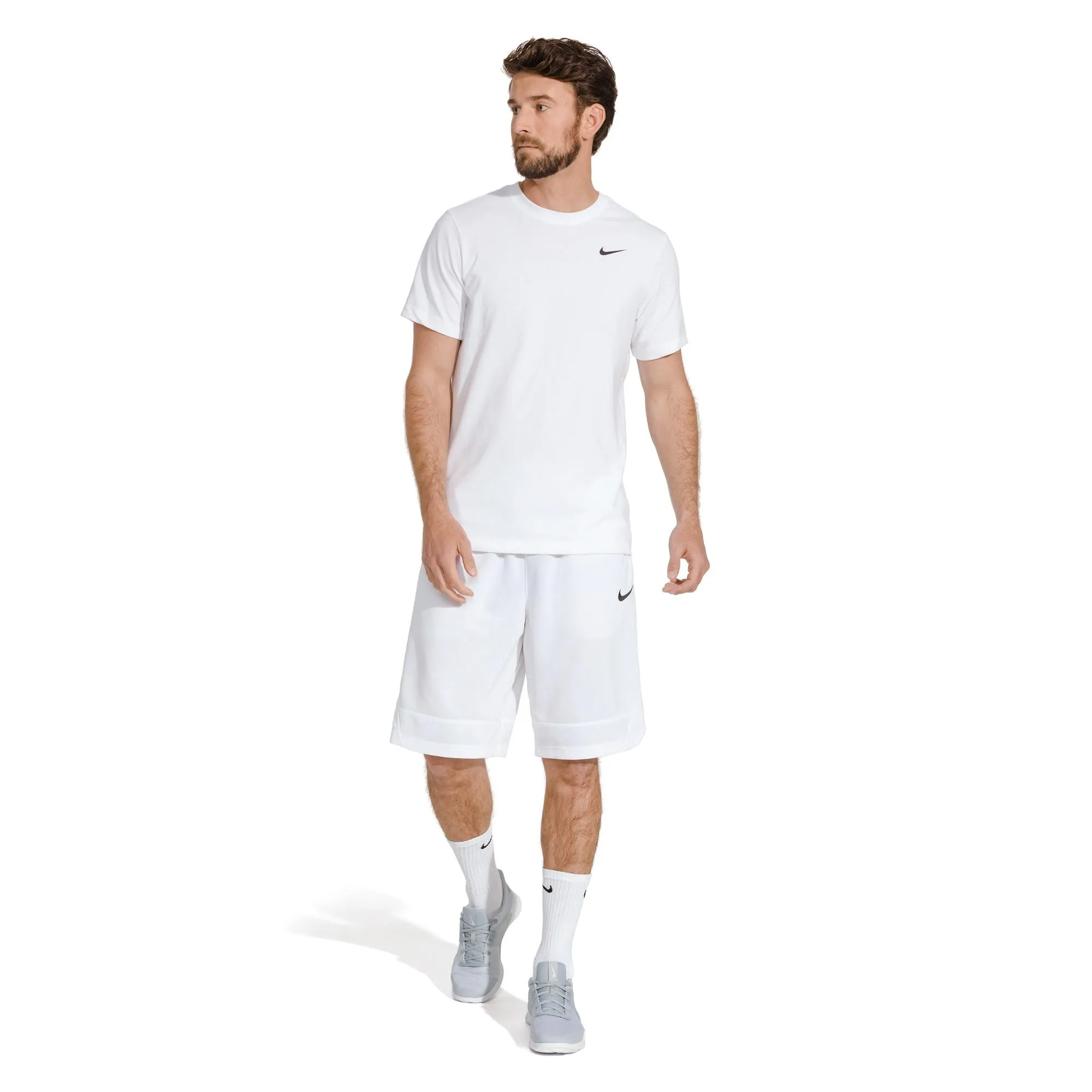 Nike Everyday Cushioned Crew Socks, 6 Pairs, White/Black, XL, SX7666-100 - immagine 2