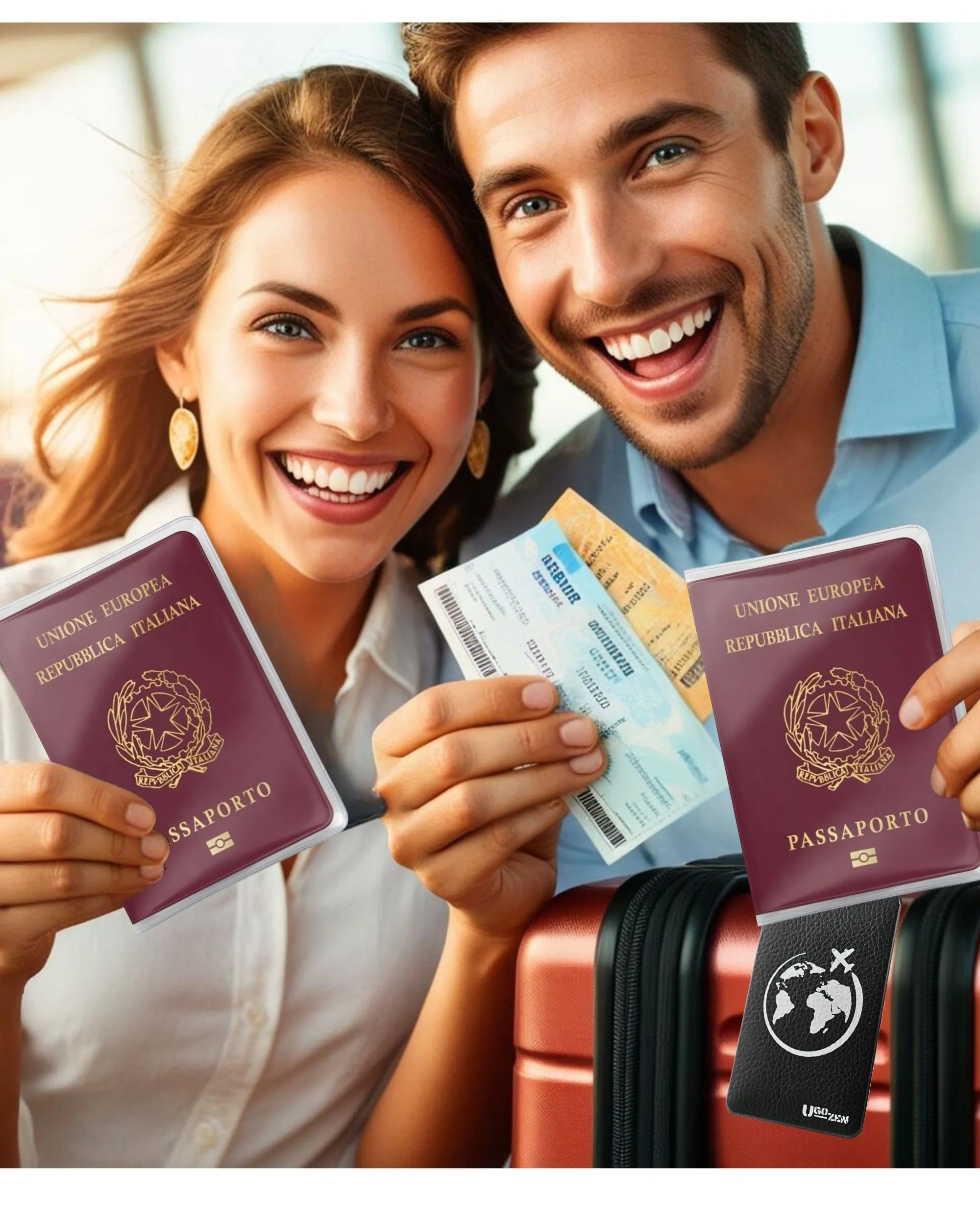 Ugozen Porta Passaporto Transparente (4 pezzi) - immagine 6