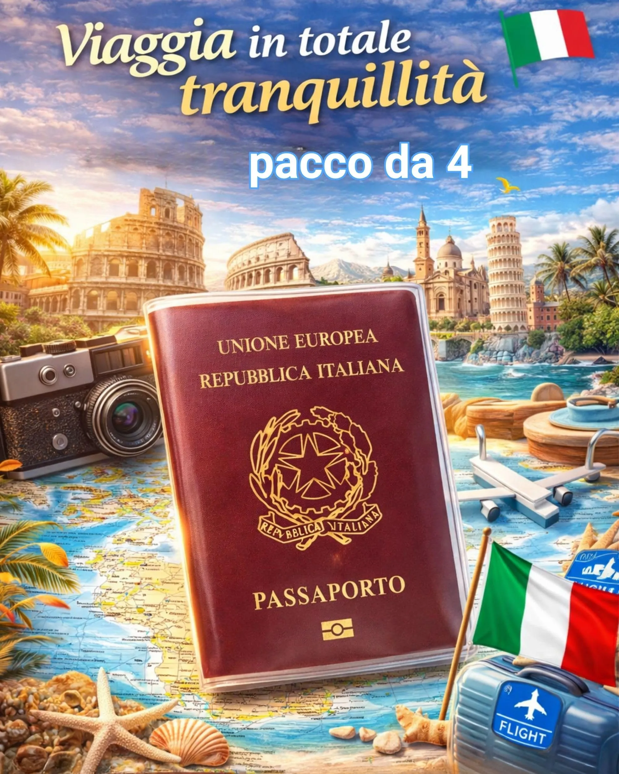 Ugozen Porta Passaporto Transparente (4 pezzi) - immagine 7
