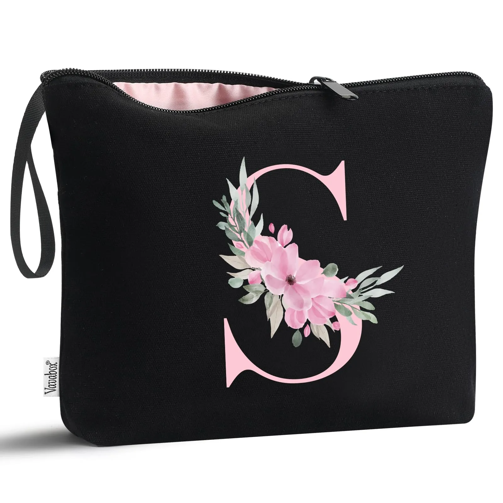 Vavabox Beauty Case con Iniziali Personalizzate (S, 01-Nero) - immagine 1