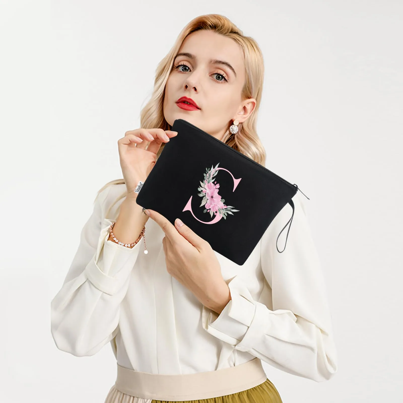 Vavabox Beauty Case con Iniziali Personalizzate (S, 01-Nero) - immagine 6
