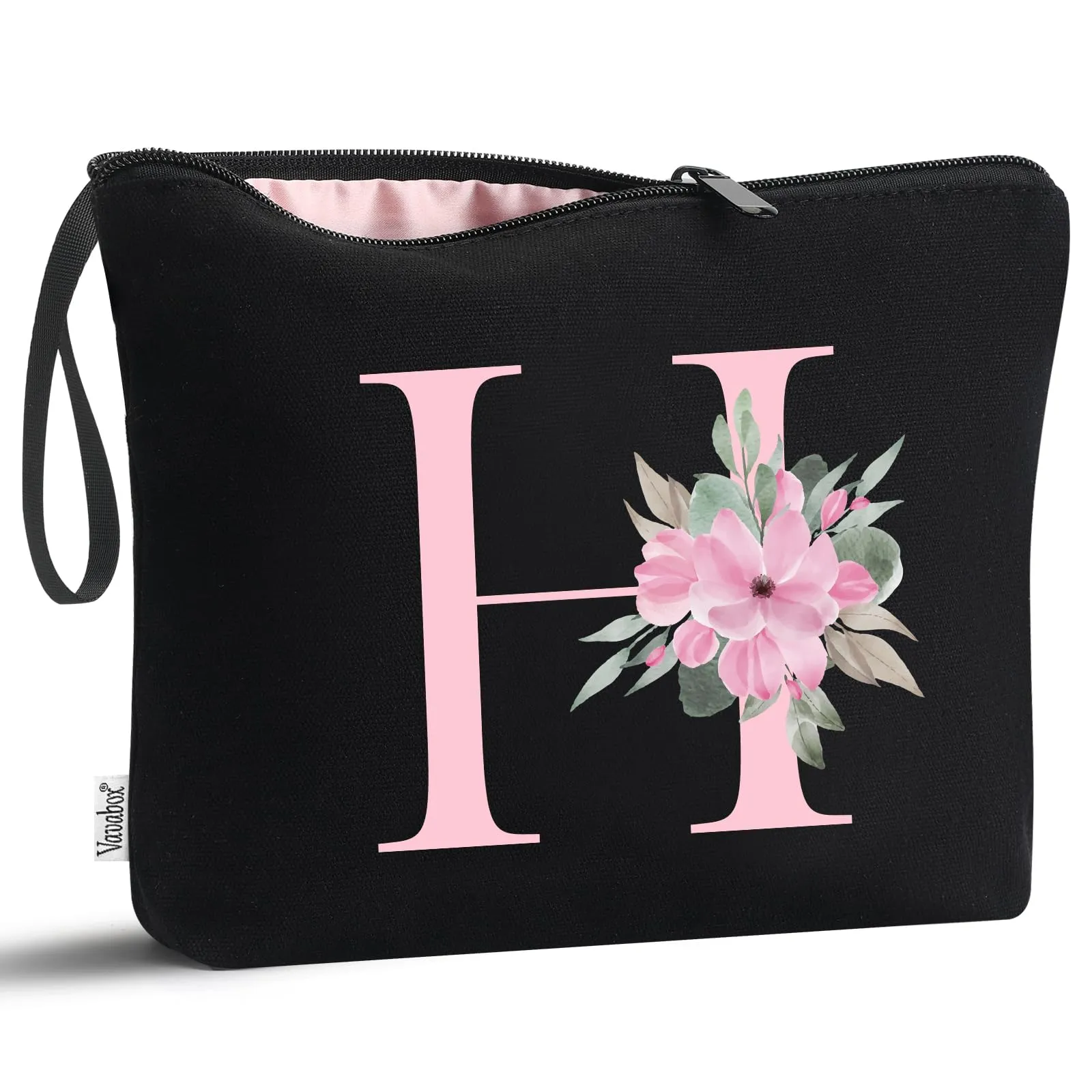Vavabox Beauty Case con Iniziale Personalizzata H - Nero - immagine 1