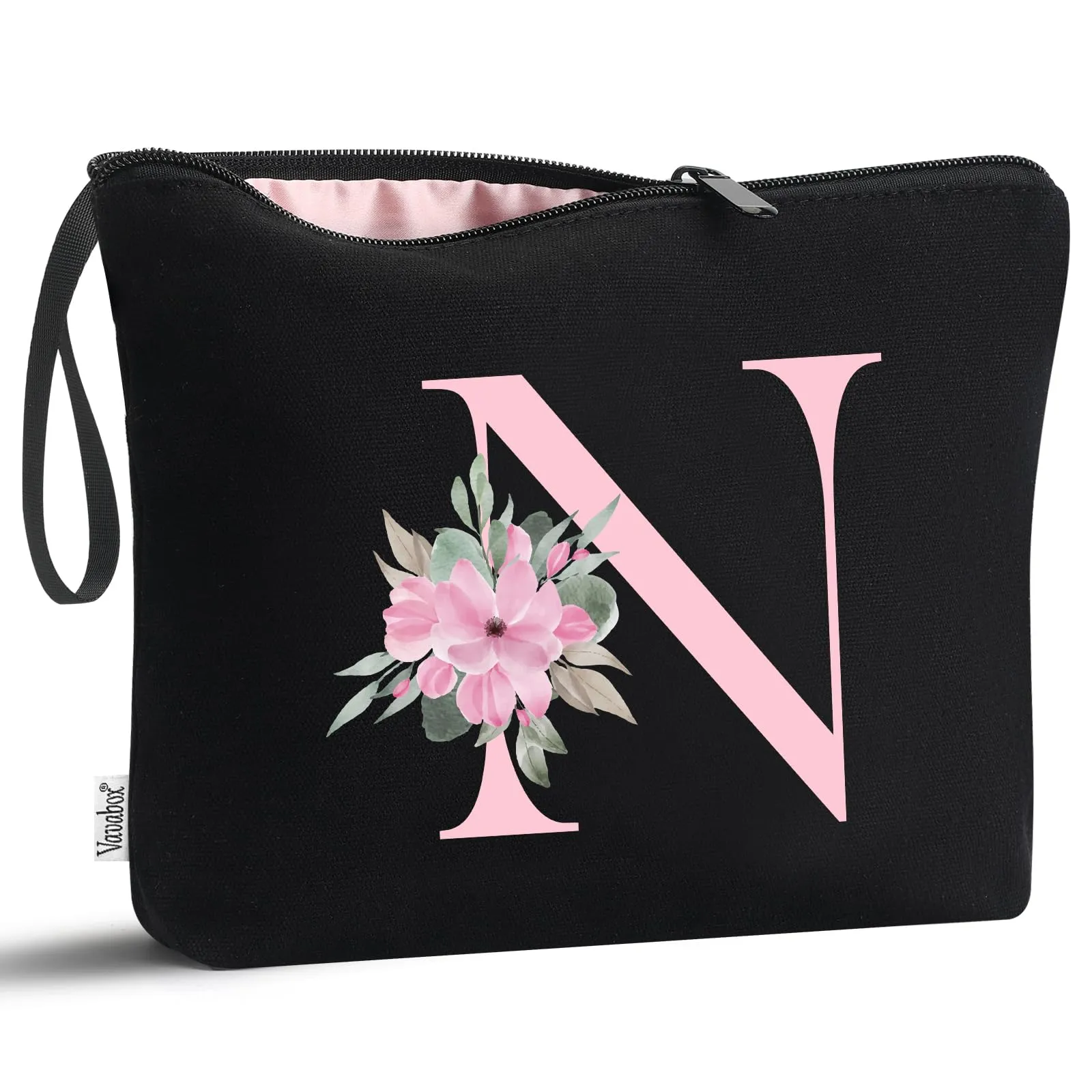 Vavabox Beauty Case con Iniziale N, Nero - immagine 1
