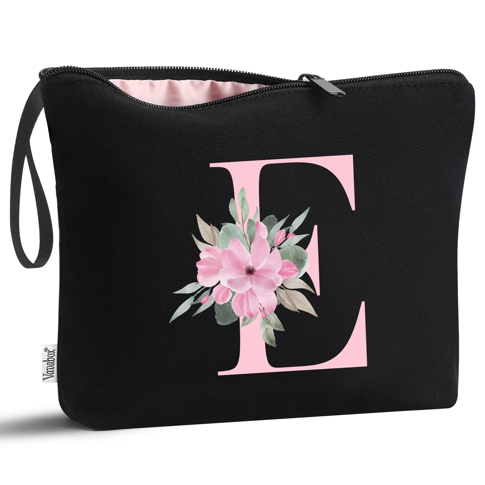 Vavabox Beauty Case con Iniziale E, Nero - immagine 1