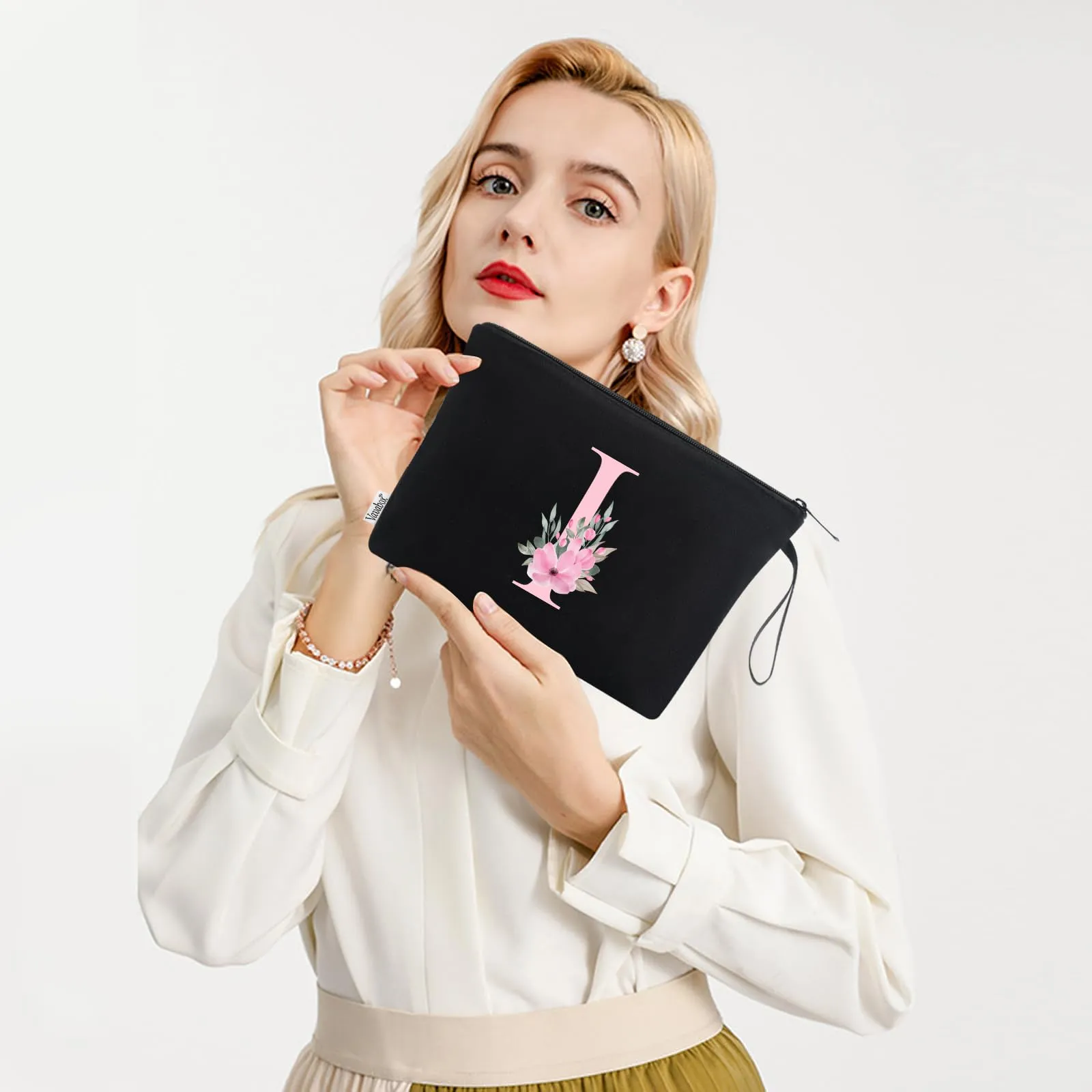 Vavabox Beauty Case con Iniziale Personalizzata I - Nero - immagine 6