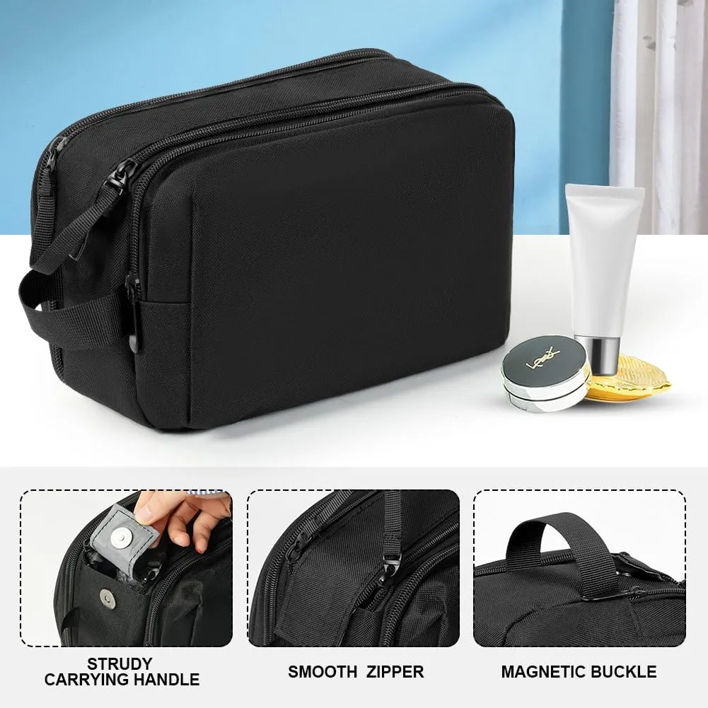 Aucuu Borsa da Toilette Grande da Viaggio, Beauty Case Resistente all'Acqua per Uomo e Donna - immagine 5