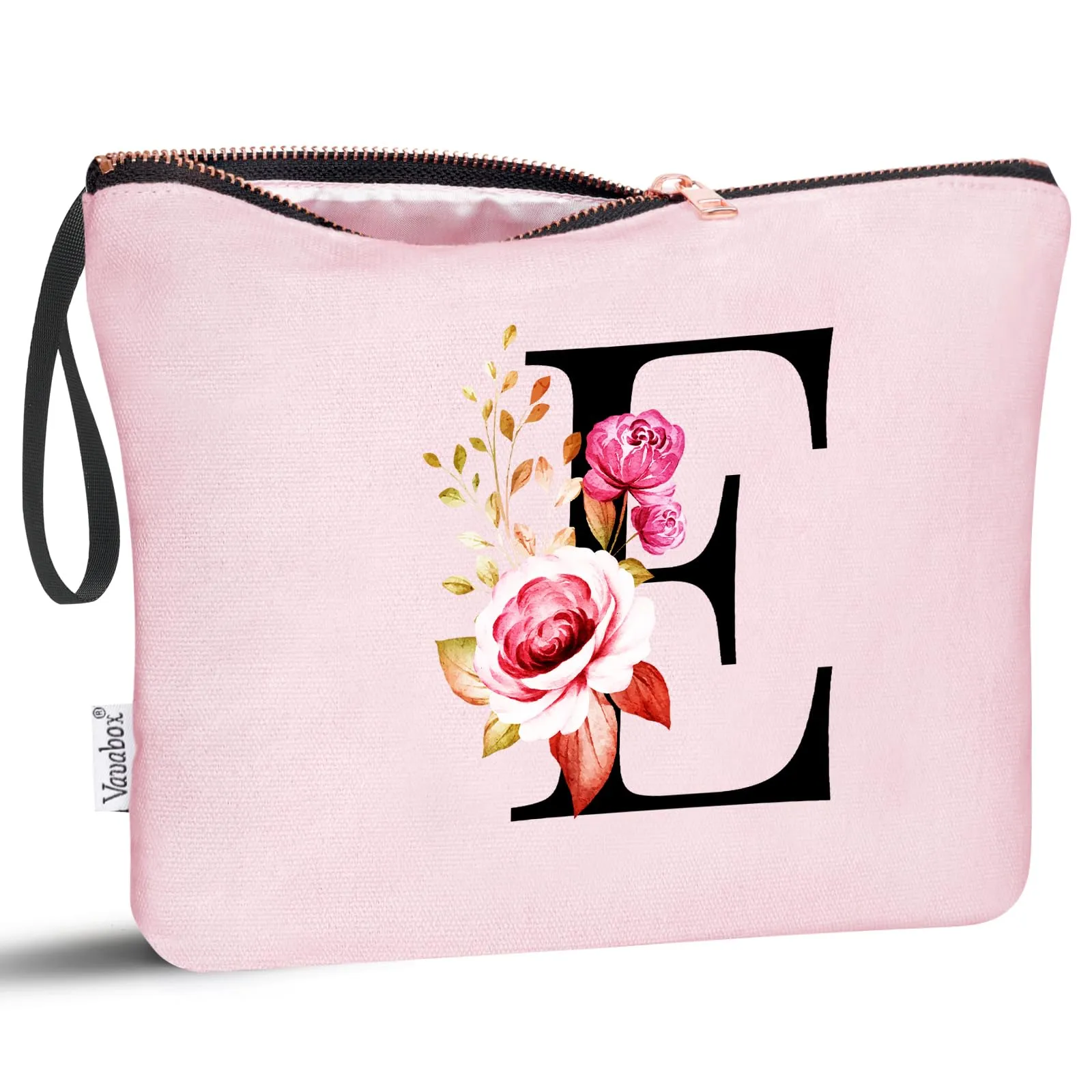 Vavabox Beauty Case con Iniziali Personalizzate (E, Rosa) - immagine 1