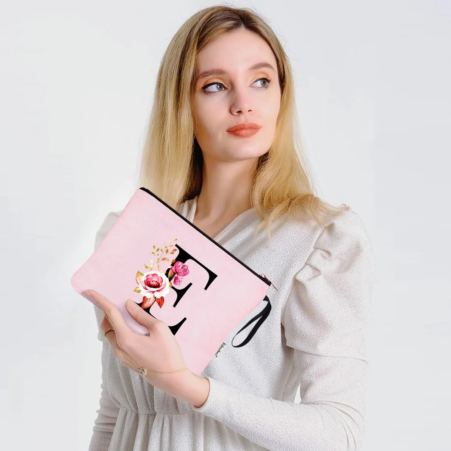 Vavabox Beauty Case con Iniziali Personalizzate (E, Rosa) - immagine 6