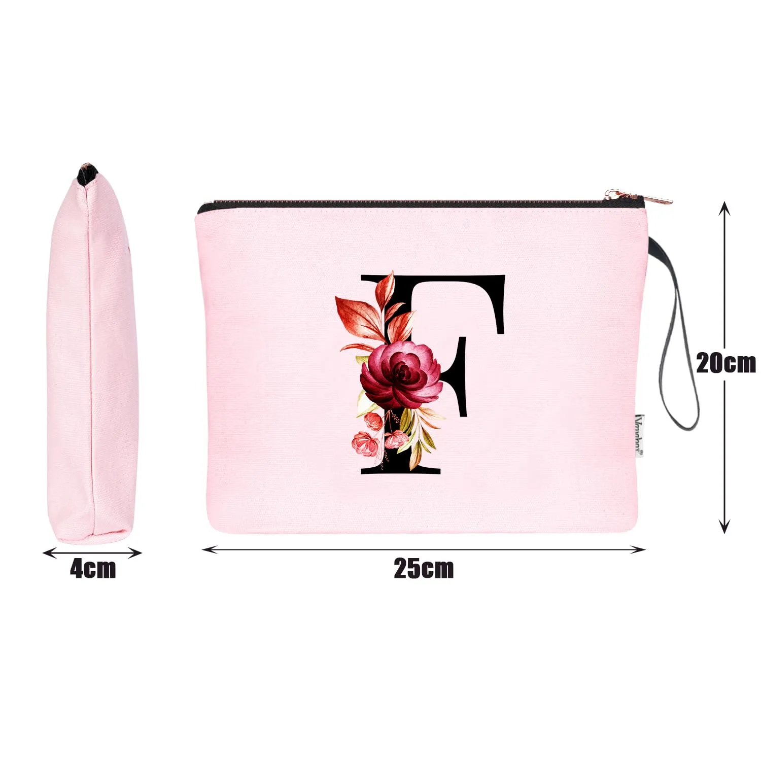 Vavabox Beauty Case con Iniziali Personalizzate, Rosa (F) - immagine 2