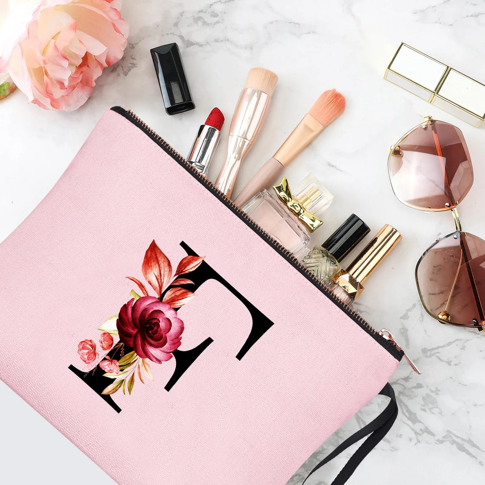 Vavabox Beauty Case con Iniziali Personalizzate, Rosa (F) - immagine 5