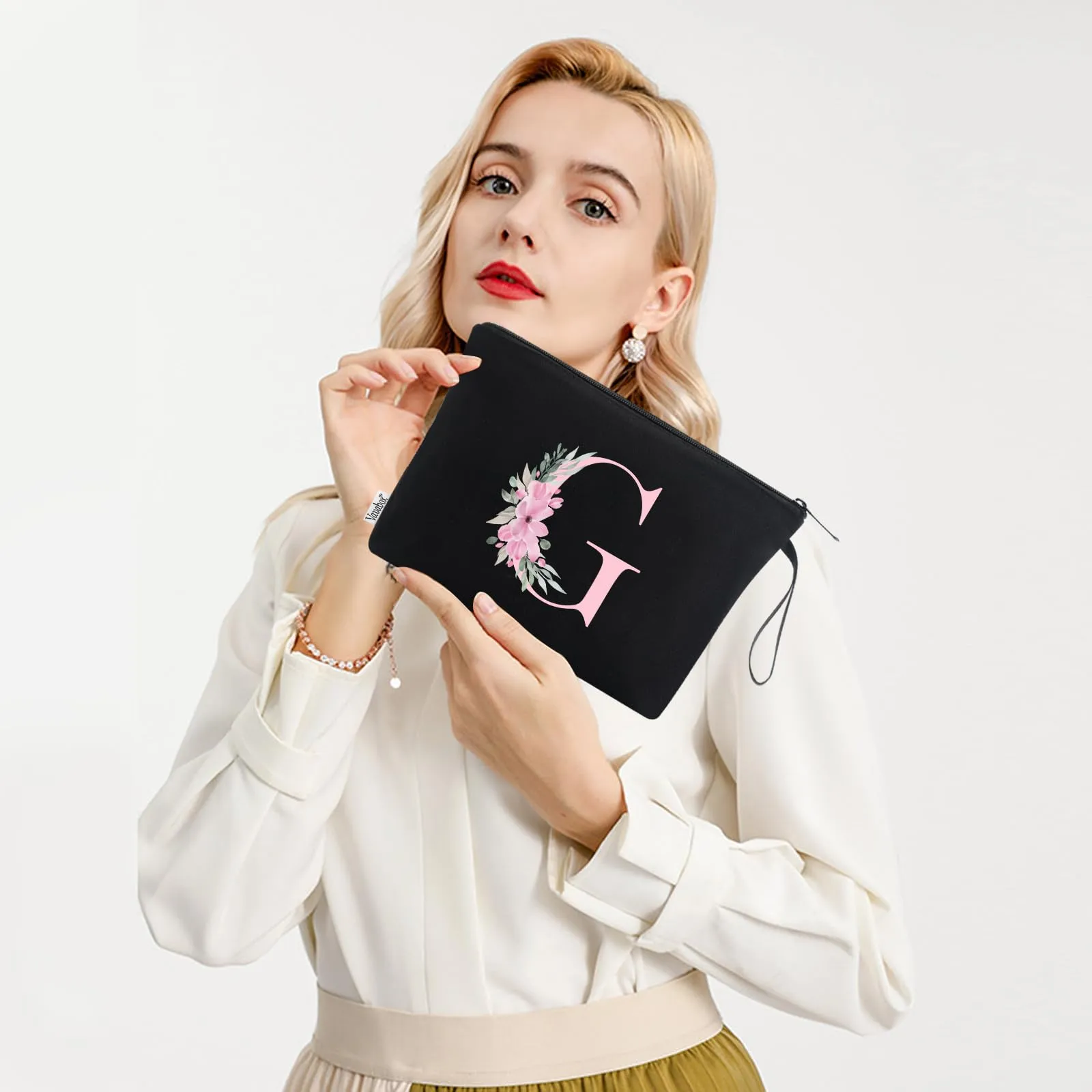 Vavabox Beauty Case con Iniziale Personalizzata G, Nero - immagine 6