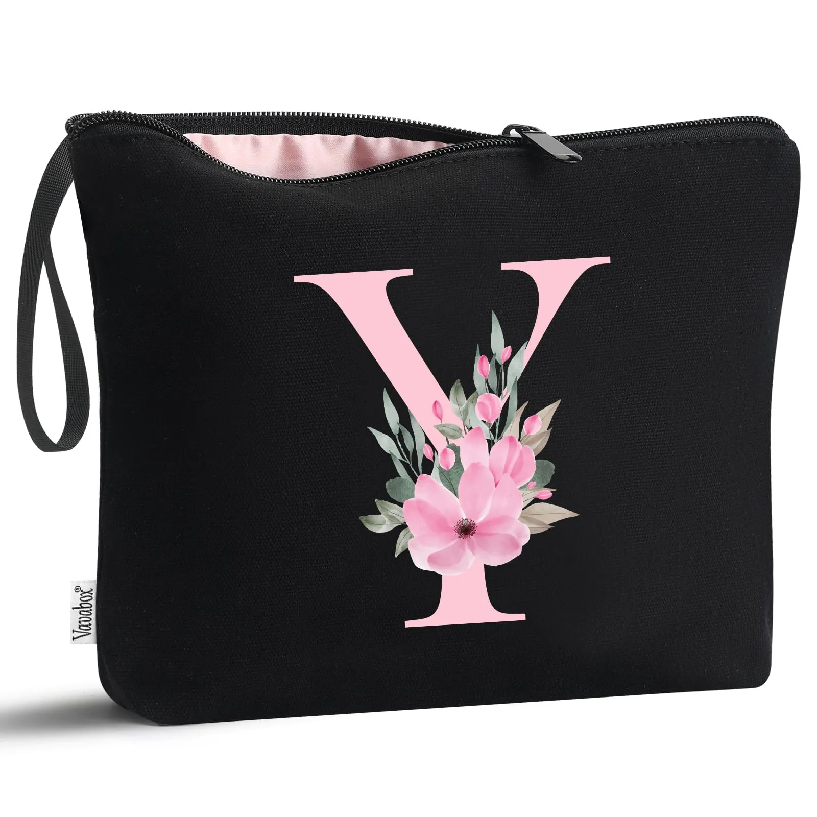 Vavabox Beauty Case con Iniziale Personalizzata Y, Nero - immagine 1
