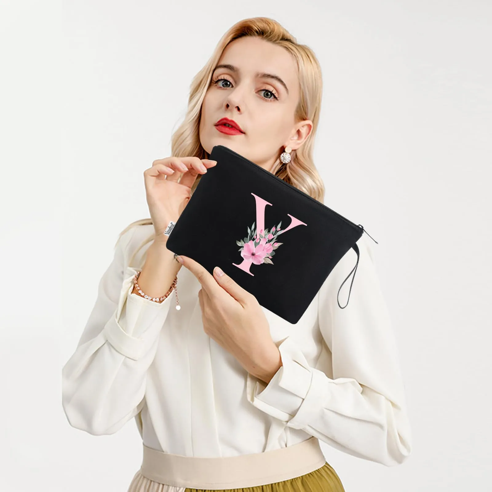 Vavabox Beauty Case con Iniziale Personalizzata Y, Nero - immagine 6