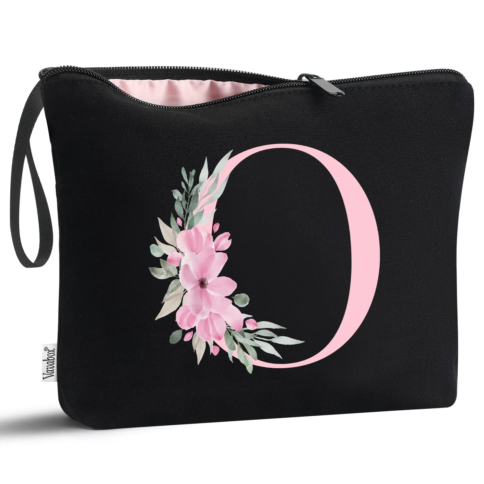 Vavabox Beauty Case con iniziali personalizzate, Nero - immagine 1