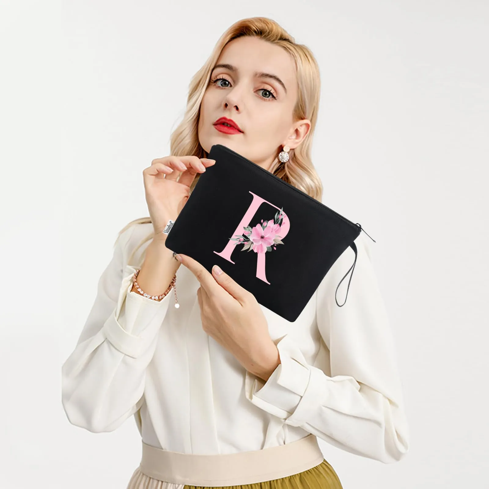 Vavabox Beauty Case con Iniziali Personalizzate, Nero - immagine 6