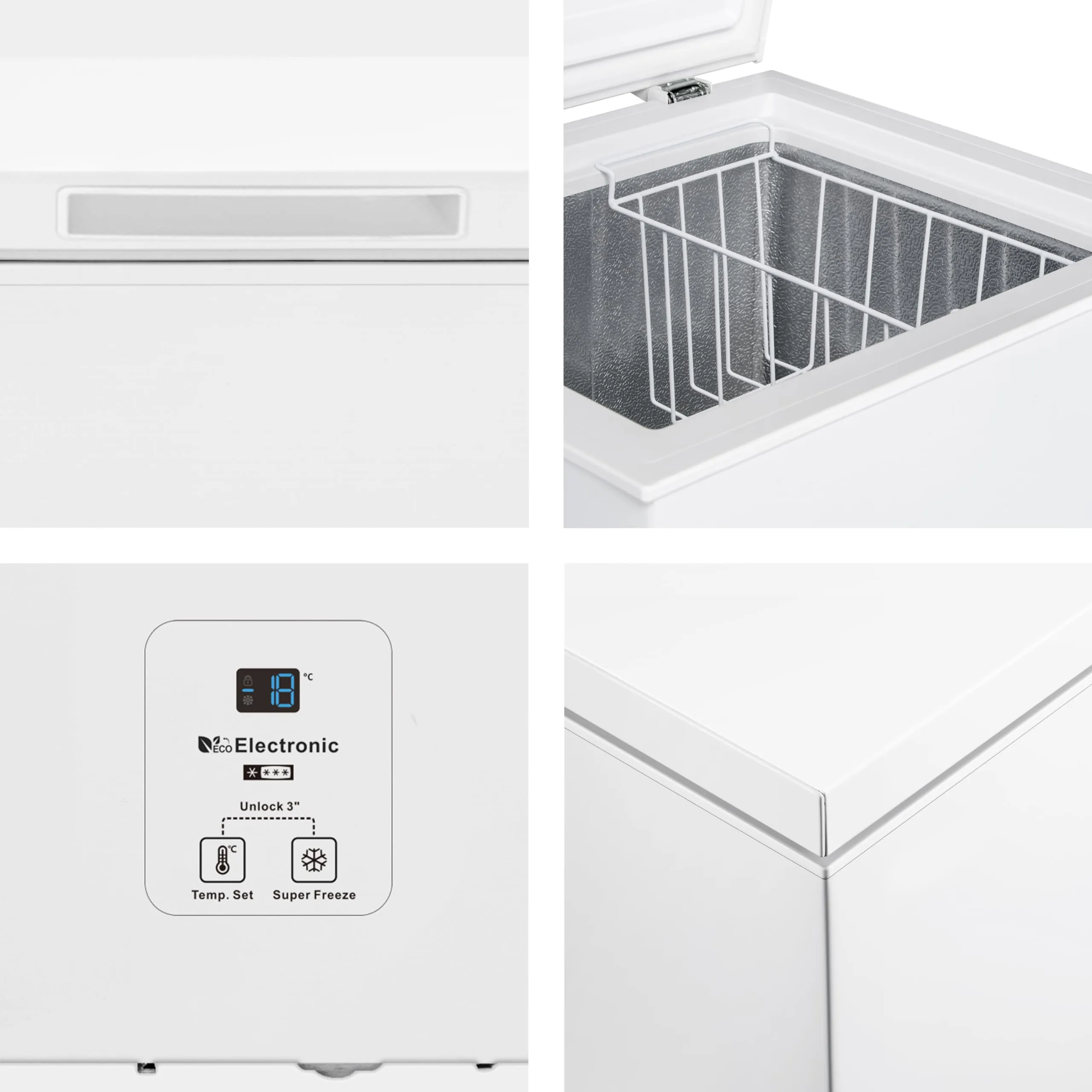 Hisense MCF189E1 Congelatore a pozzetto 191 Litri, Classe E, Bianco - immagine 3