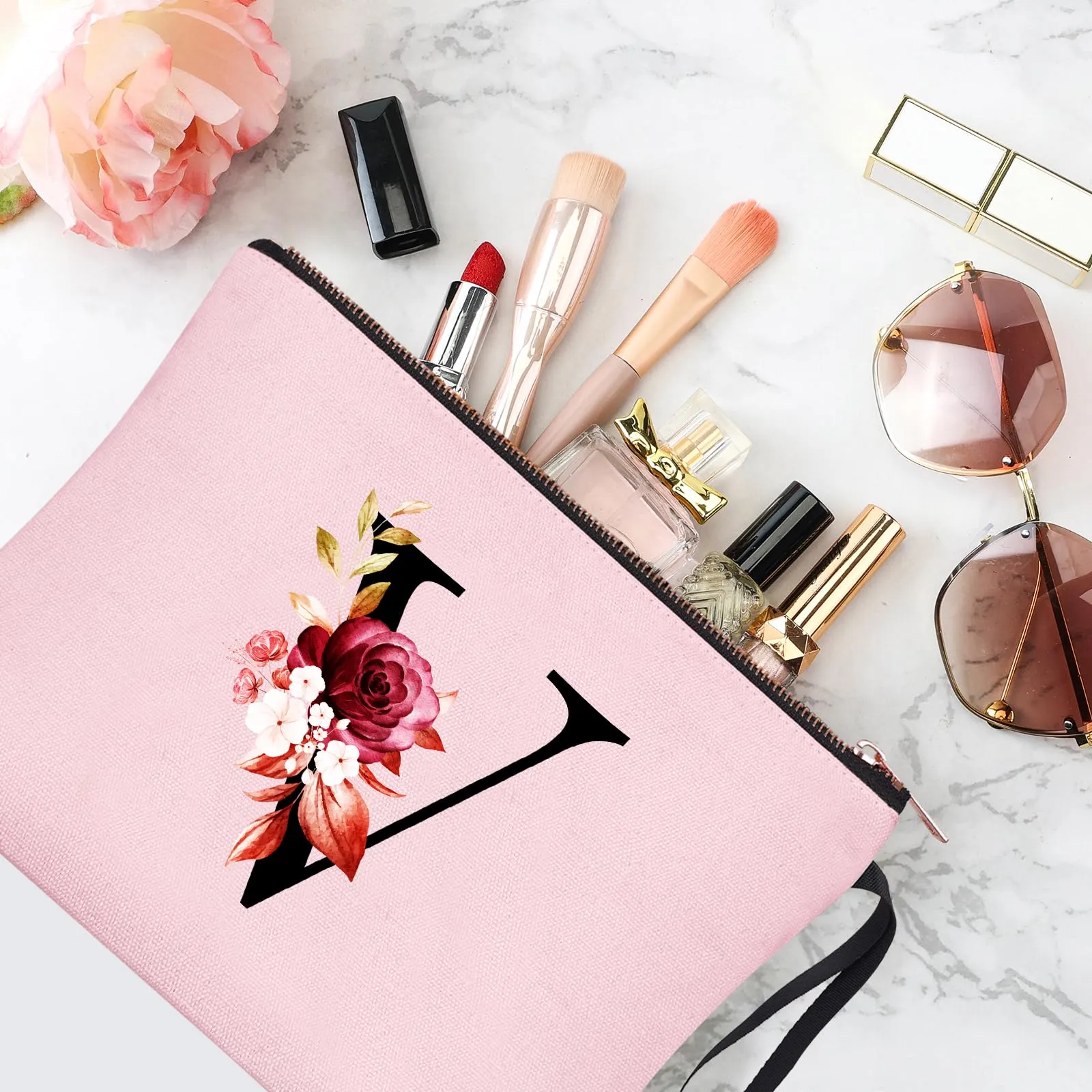 Vavabox Beauty Case con Iniziali Personalizzate, Rosa (V) - immagine 5