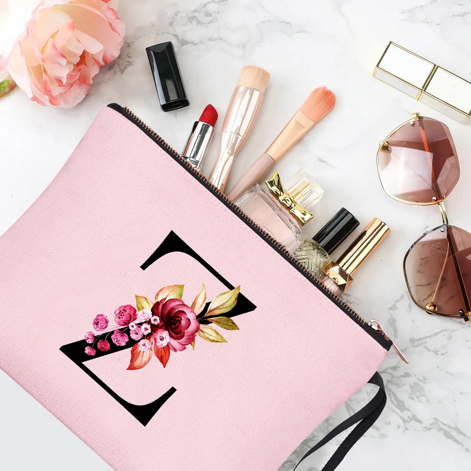 Vavabox Beauty Case con Iniziale Z, Rosa - immagine 5
