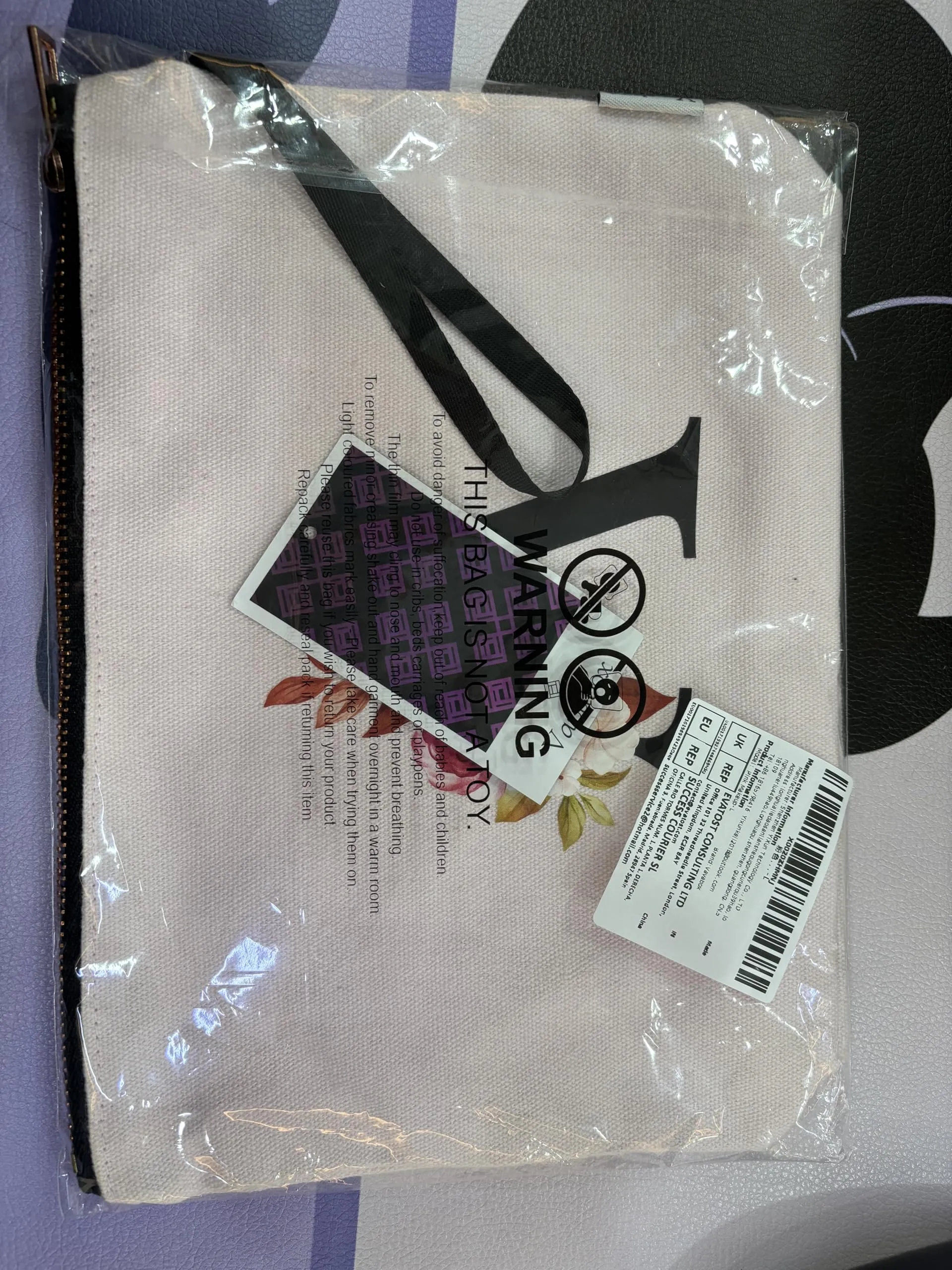 Vavabox Beauty Case con Iniziali Personalizzate, L, Rosa - immagine 7