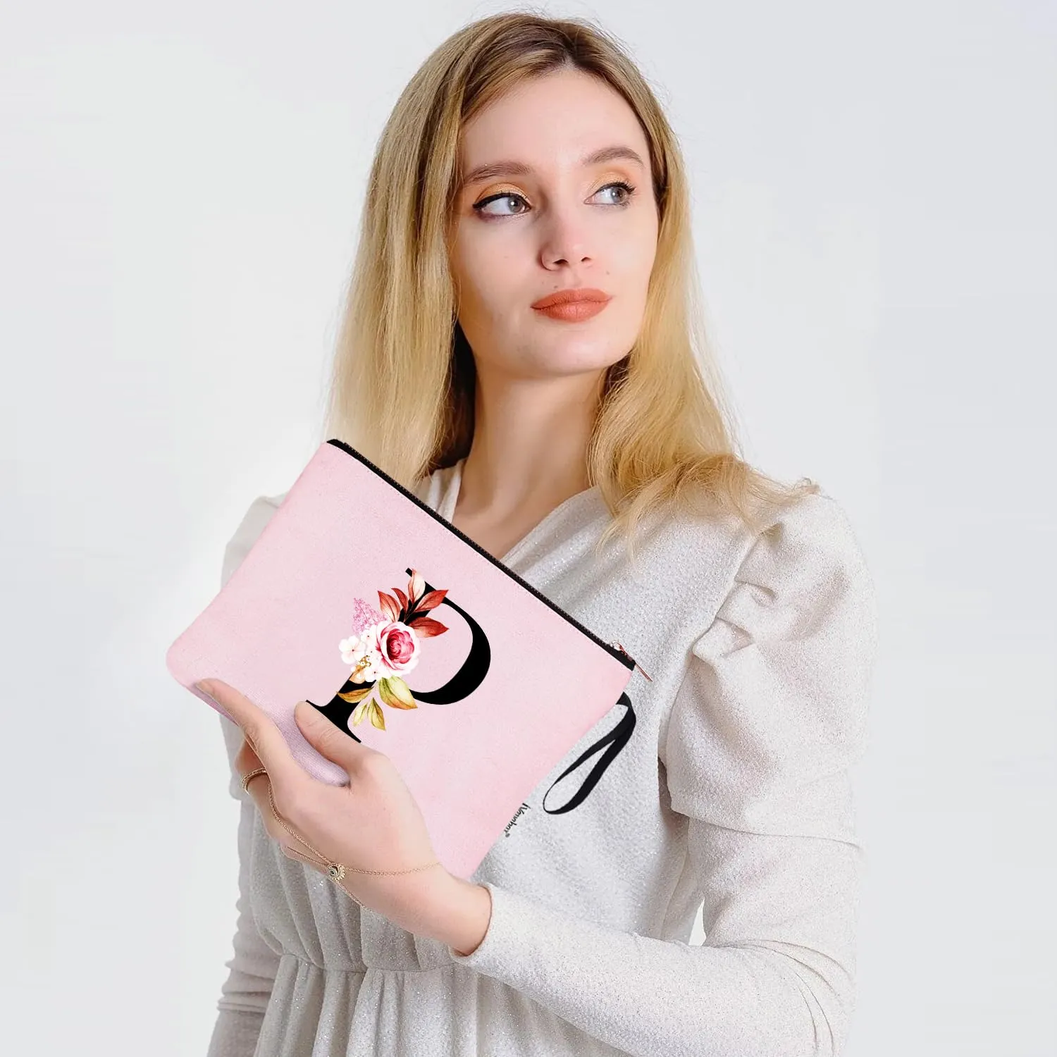 Vavabox Beauty Case con Iniziali Personalizzate, Rosa, S - immagine 6