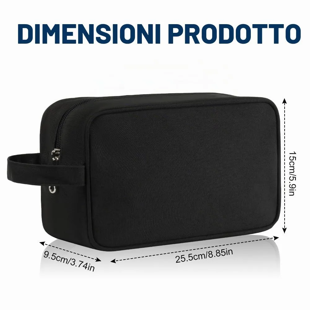 Aucuu Borsa da Toilette Beauty Case da Viaggio Resistente all'Acqua per Uomo e Donna - immagine 2