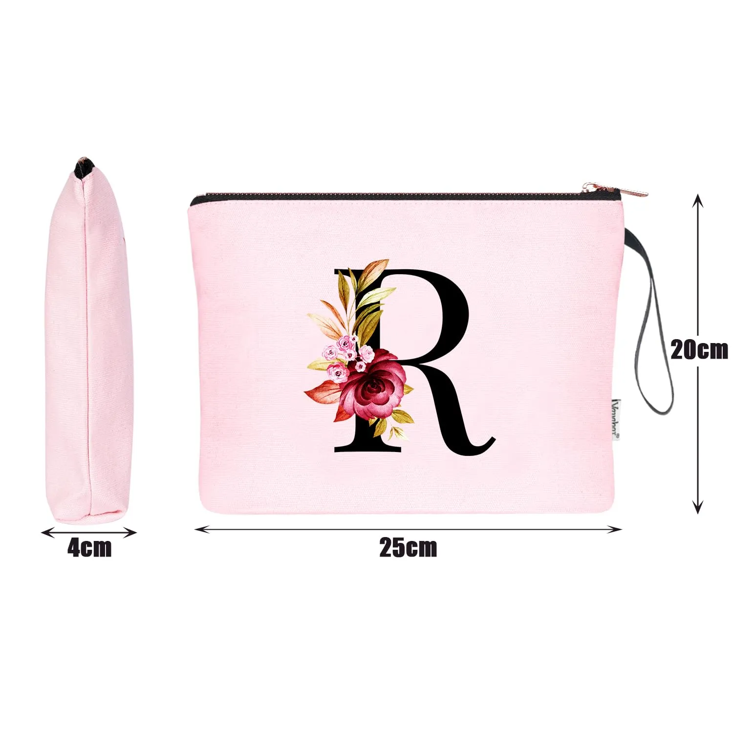 Vavabox Beauty Case con Iniziali Personalizzate, Rosa - immagine 2