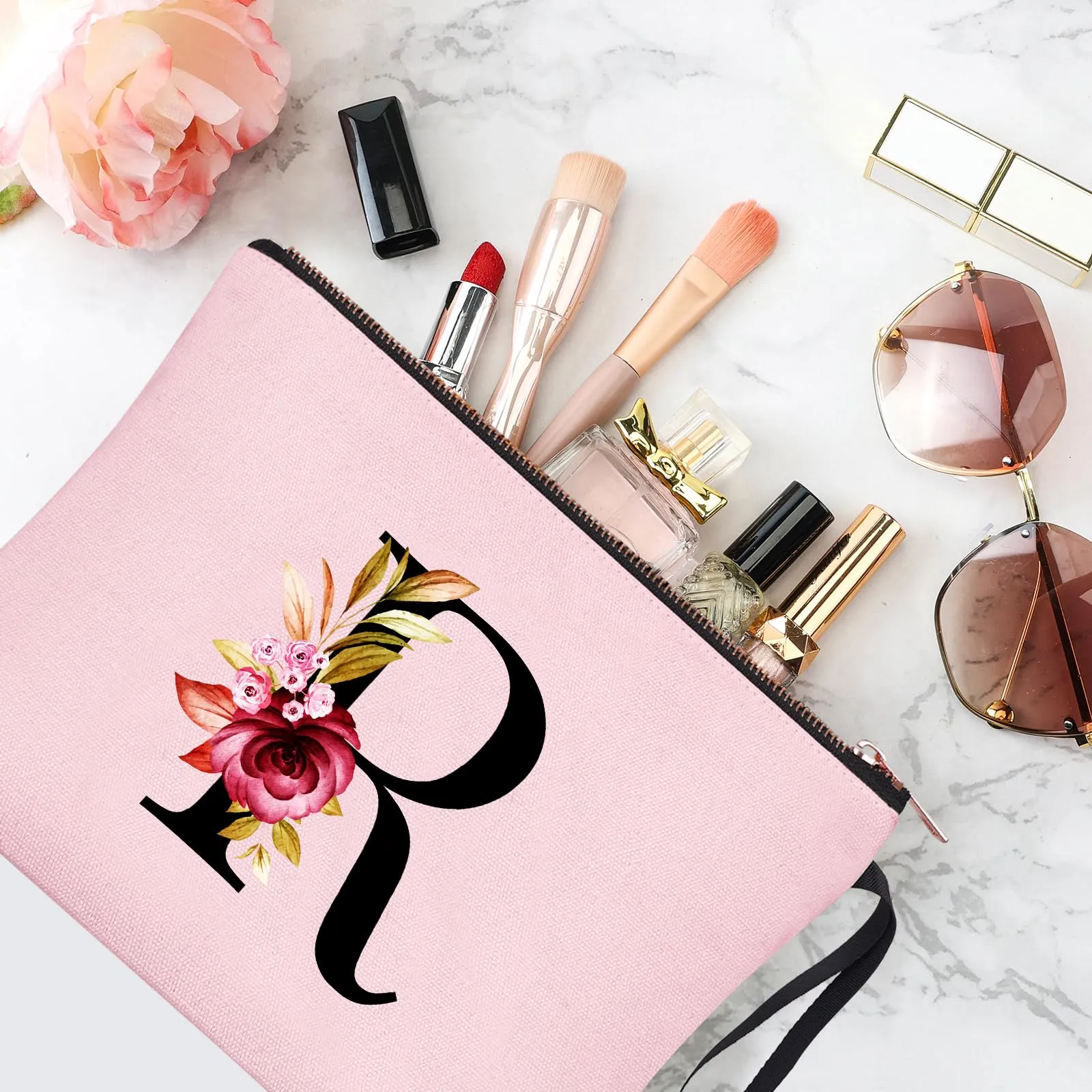 Vavabox Beauty Case con Iniziali Personalizzate, Rosa - immagine 5