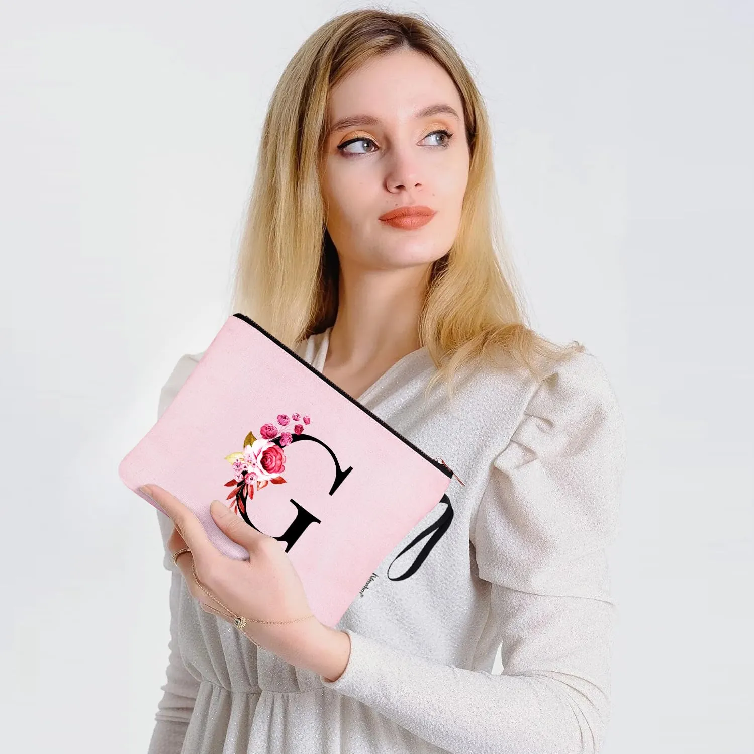 Vavabox Beauty Case con Iniziale Personalizzata G, Rosa - immagine 6