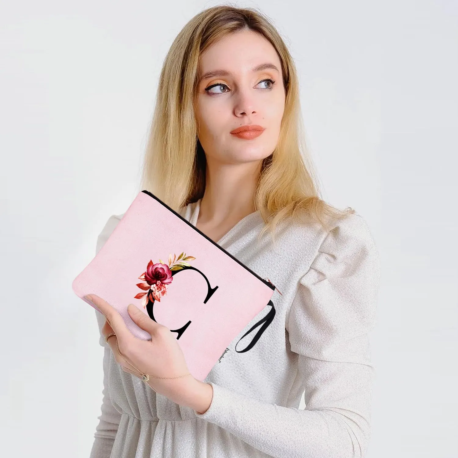Vavabox Beauty Case con Iniziali Personalizzate (C, Rosa) - immagine 6