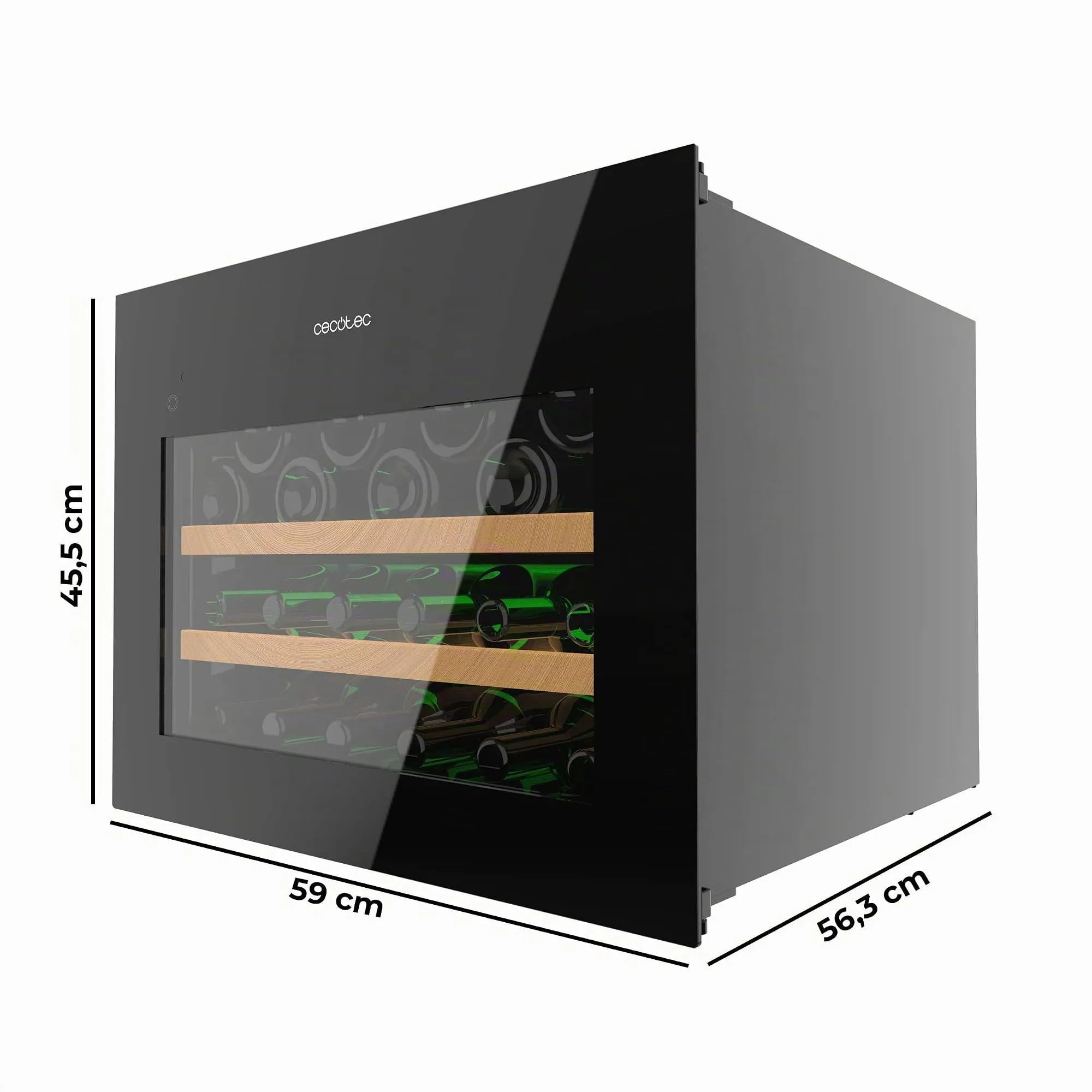 Cecotec Bolero Grandsommelier Bi 28000 Touch Black Compressor Cantinetta Integrabile 28 Bottiglie - immagine 2
