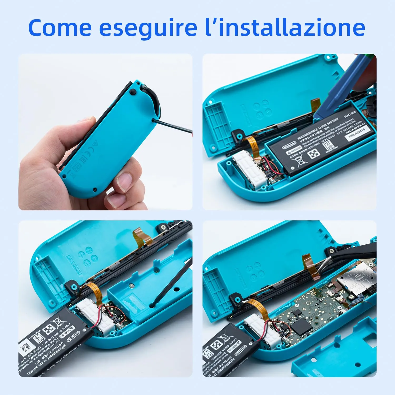 Wigearss Kit di Sostituzione Joystick Analogico e Strumenti di Riparazione per Nintendo Switch, Switch OLED e Switch Lite - immagine 7