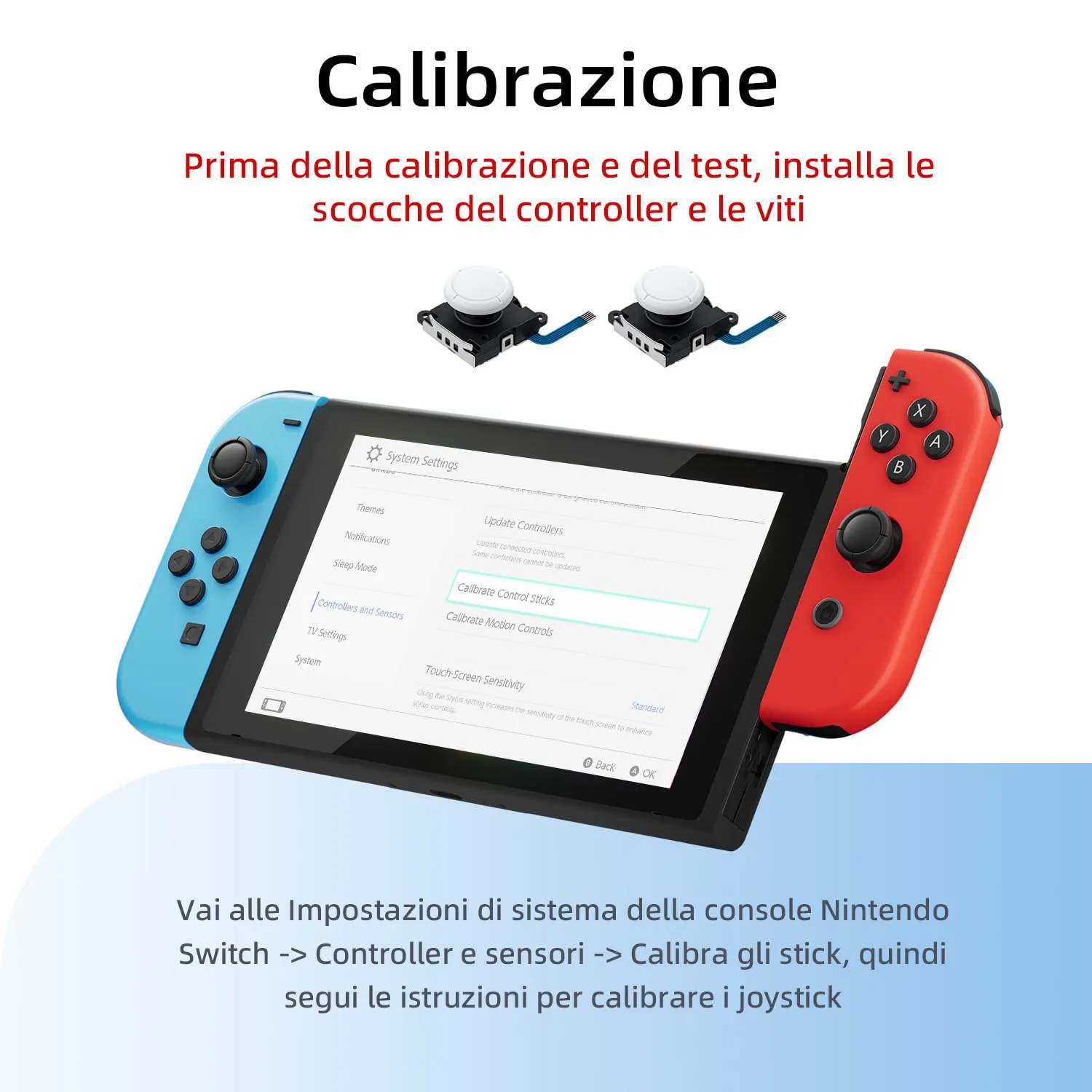 Wigearss Kit Sostituzione Joystick Analogico e Strumenti di Riparazione per Nintendo Switch, Switch OLED Joy-Con e Switch Lite - immagine 3