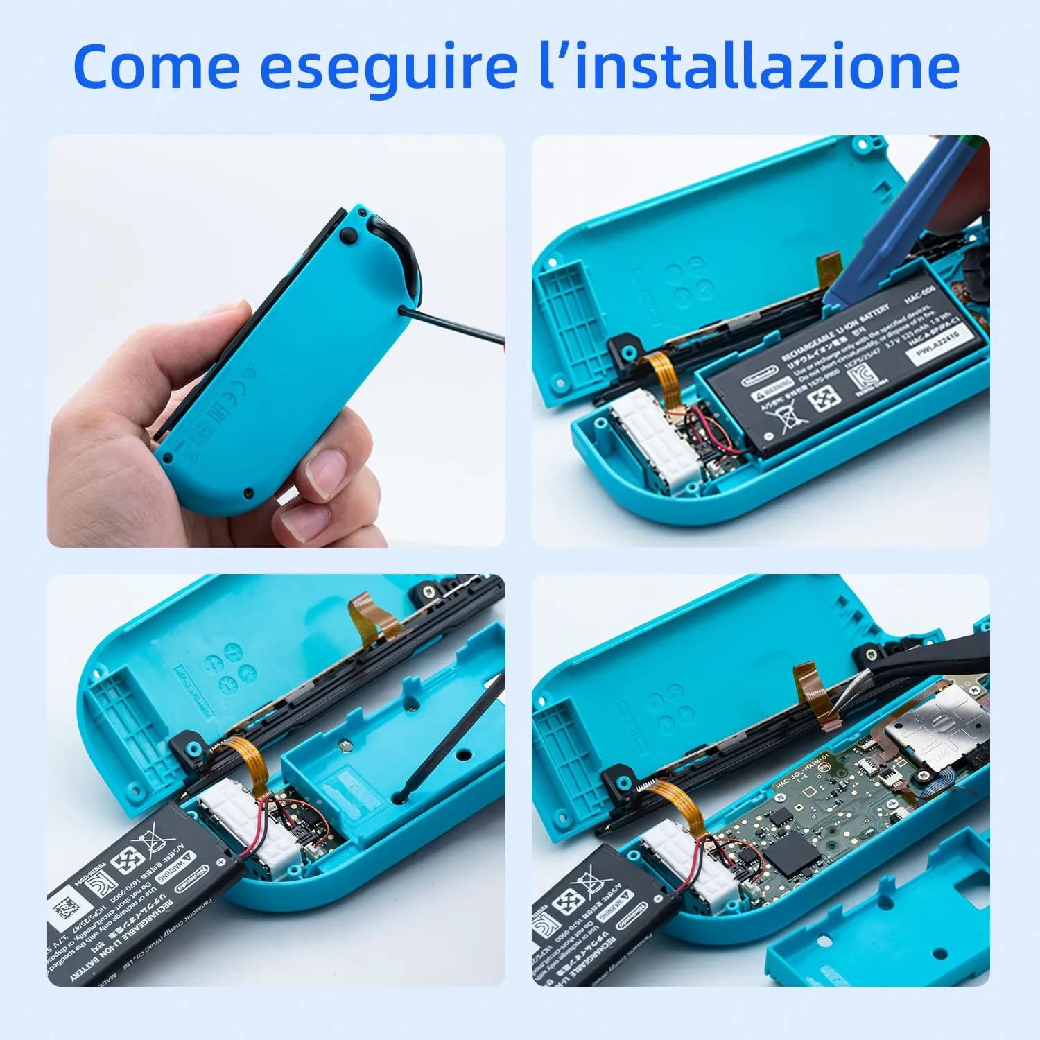 Wigearss Kit Sostituzione Joystick Analogico e Strumenti di Riparazione per Nintendo Switch, Switch OLED Joy-Con e Switch Lite - immagine 7