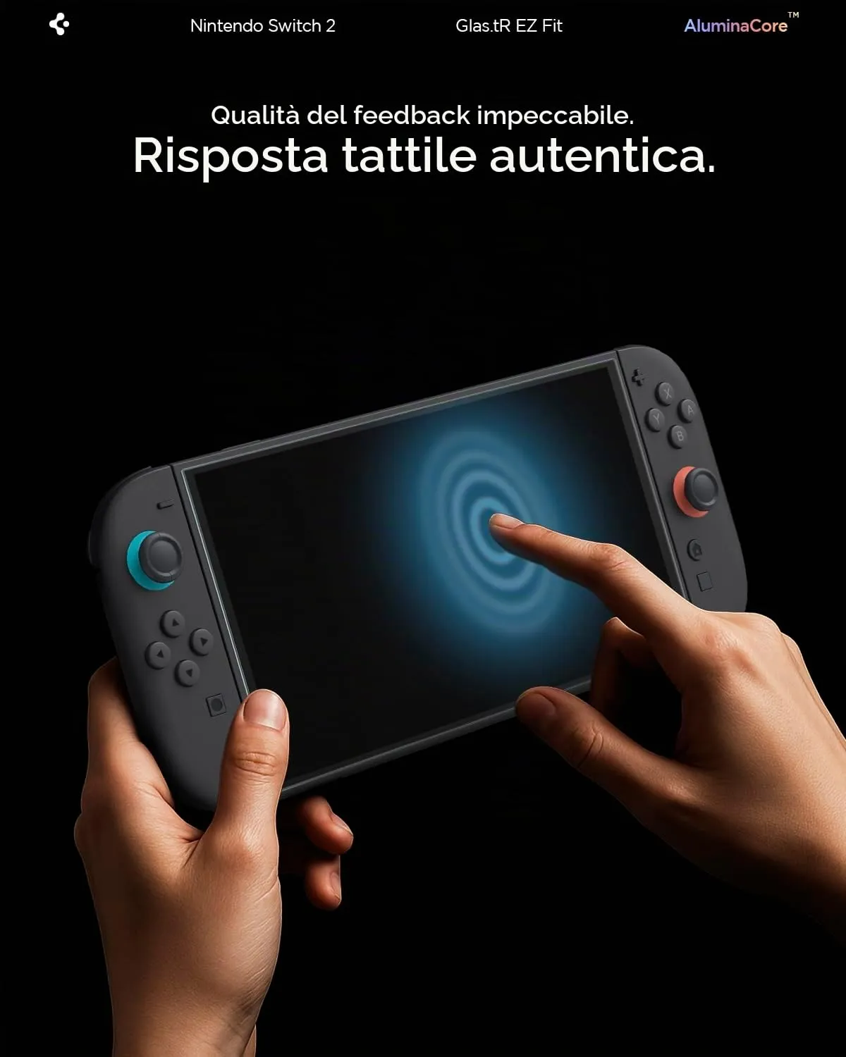 Spigen EZ Fit Vetro Temperato per Nintendo Switch 2 (2025), 2 Pezzi - immagine 7