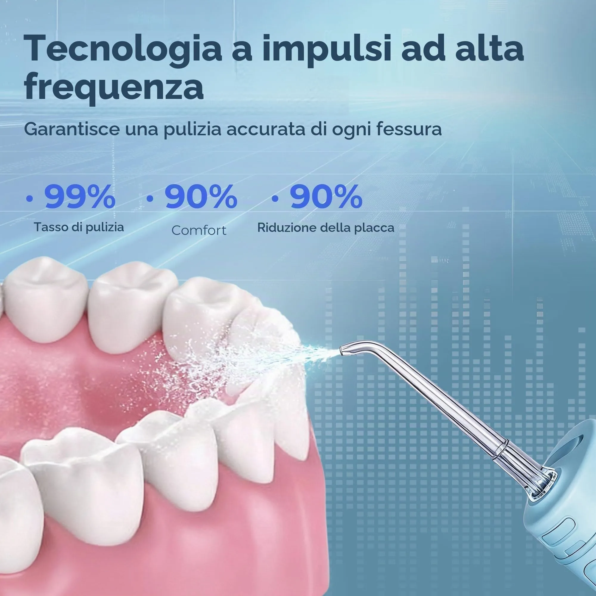 BarberBoss Idropulsore da Viaggio Senza Fili, QR-7114 - immagine 2