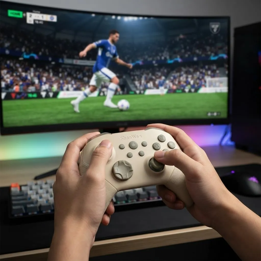 ShanWan Wireless Gaming Controller with Hall Effect Joysticks for Switch, PC Steam, Android and iPhone - immagine 3