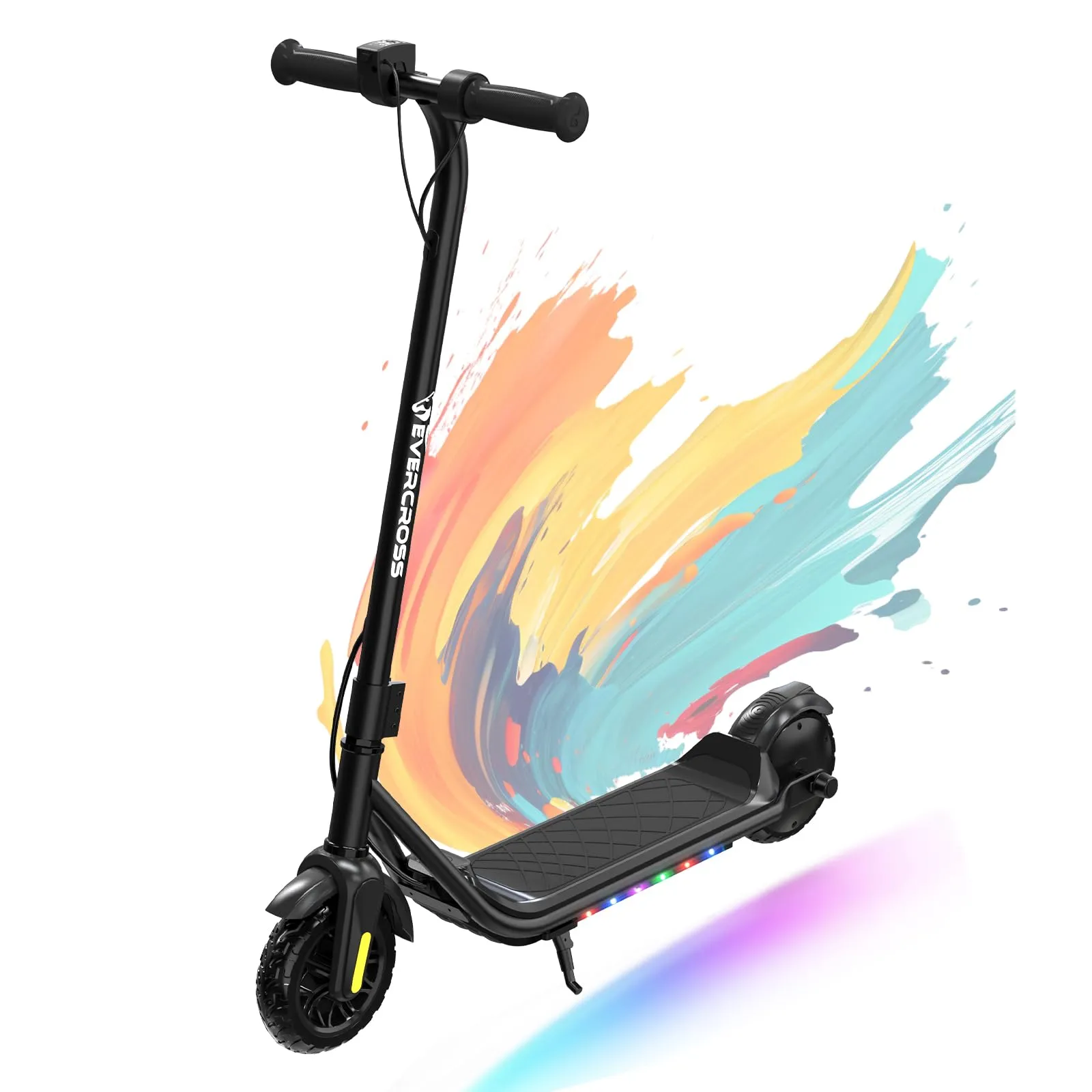 EVERCROSS Monopattino Elettrico Bambini, LED & Bluetooth, Autonomia 20km, Nero - immagine 1