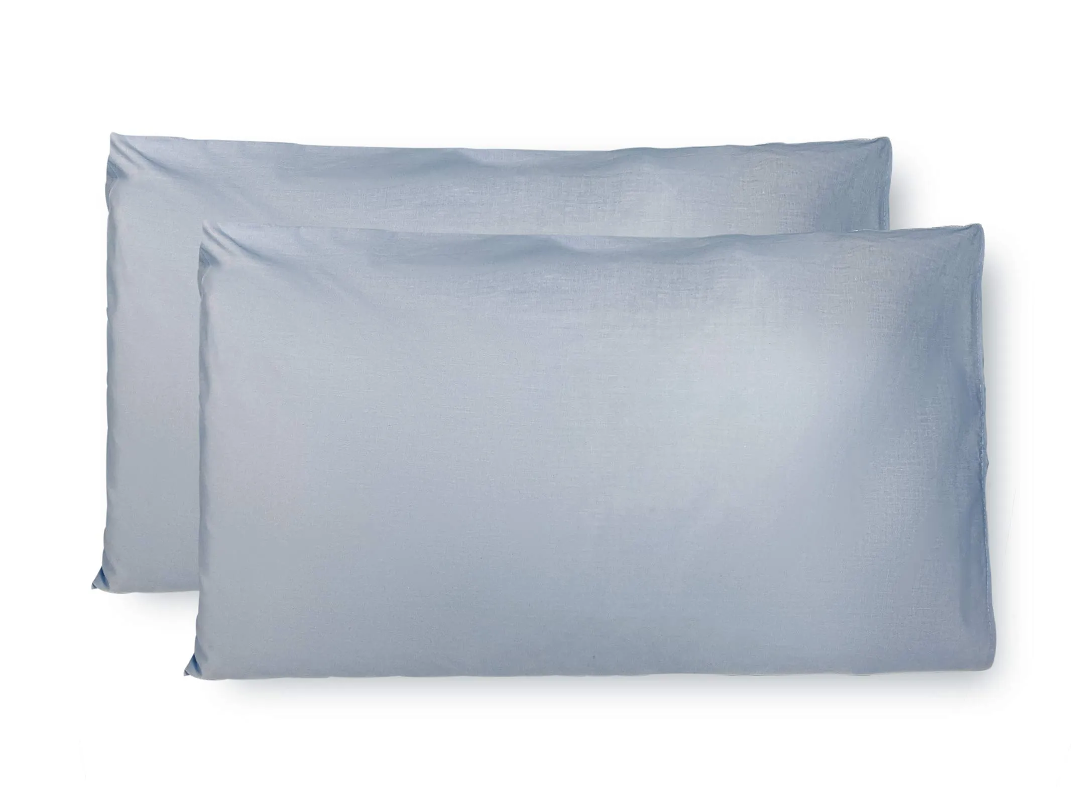 FARFALLAROSSA Coppia di Federe 100% Cotone, Chiusura a Busta, Tinta Unita, 50x80 cm - immagine 1