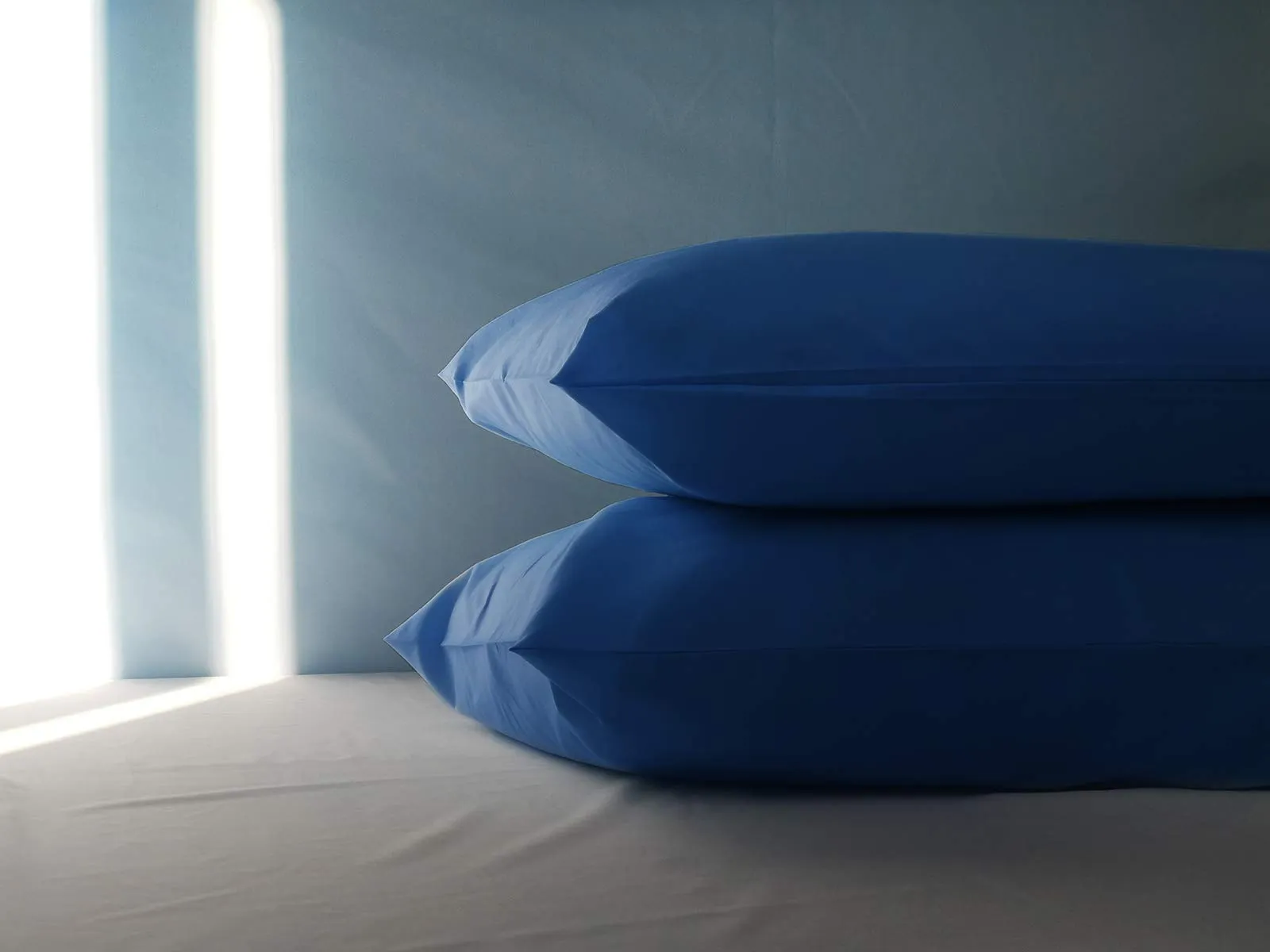 FARFALLAROSSA Coppia di Federe 100% Cotone, Chiusura a Busta, 50x80 cm, Blu Reale - immagine 3