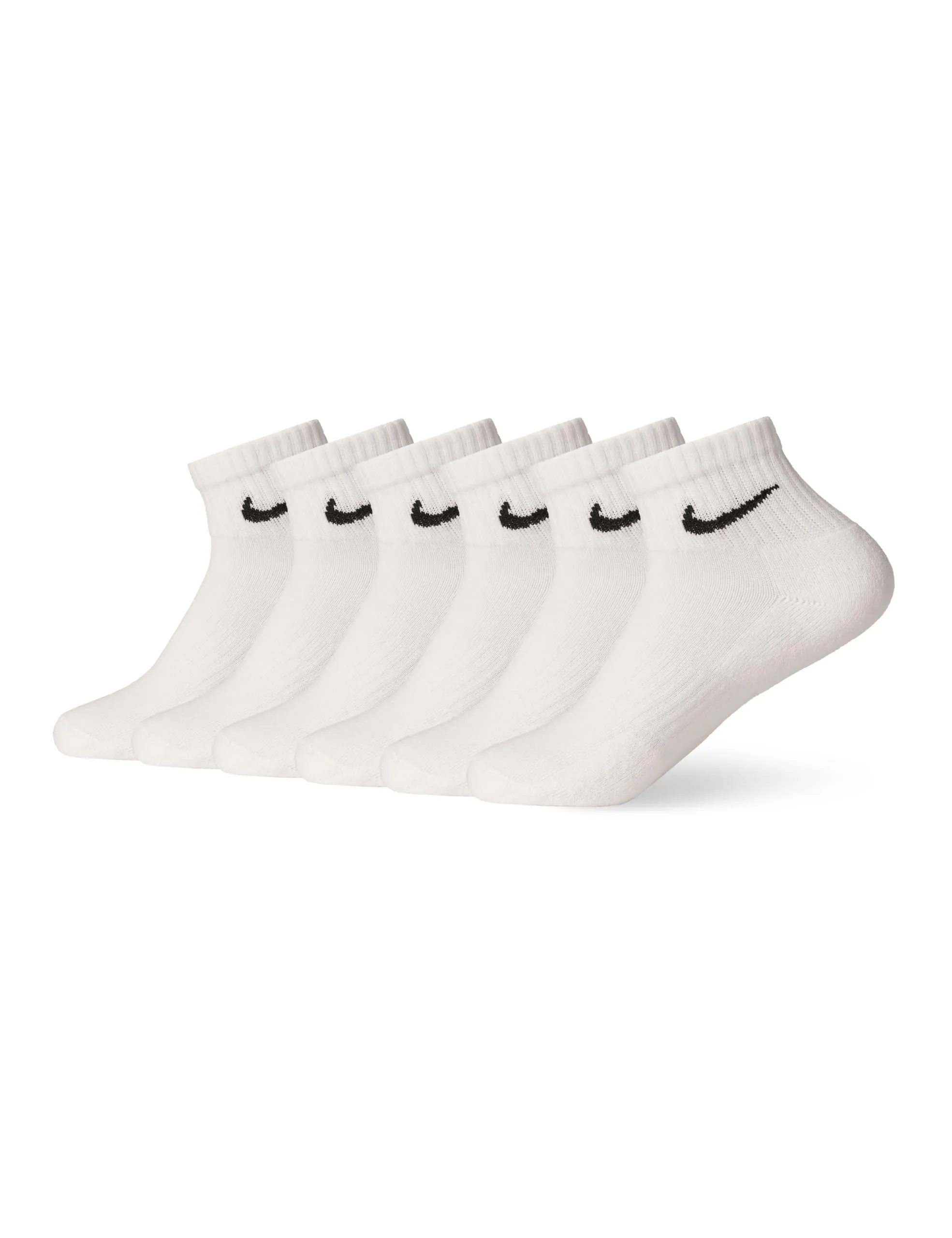 Nike Everyday Cushioned Men's Socks SX7669-100 White/Black Size L - immagine 1