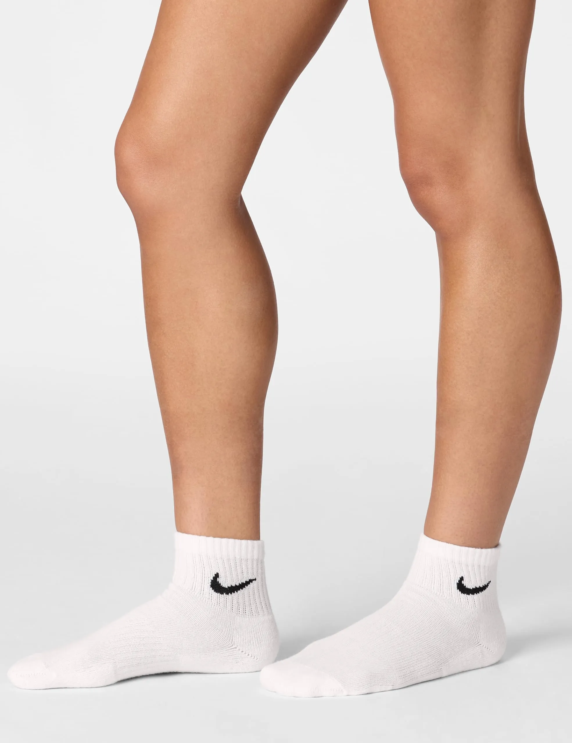 Nike Everyday Cushioned Men's Socks SX7669-100 White/Black Size L - immagine 4