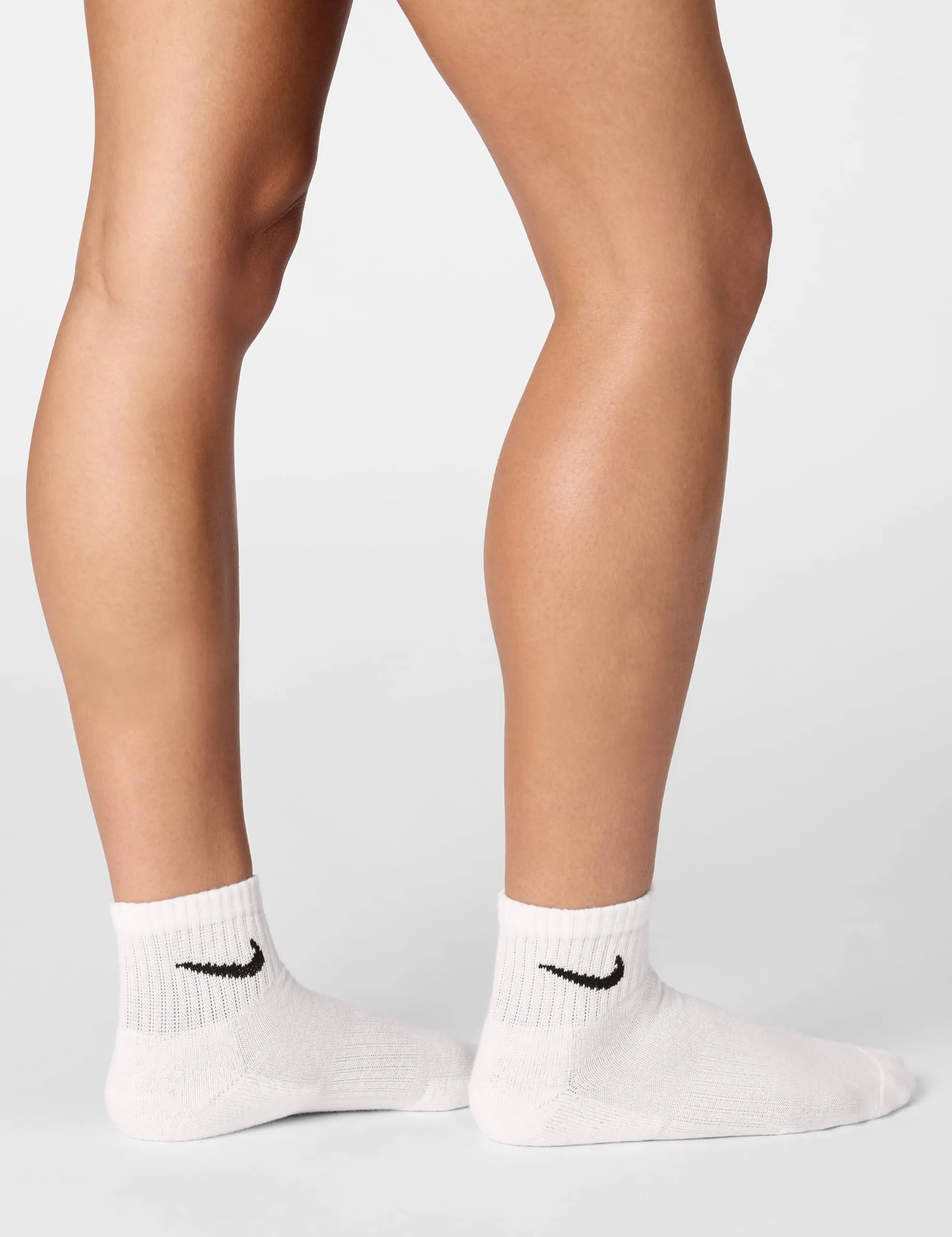 Nike Everyday Cushioned Men's Socks SX7669-100 White/Black Size L - immagine 5