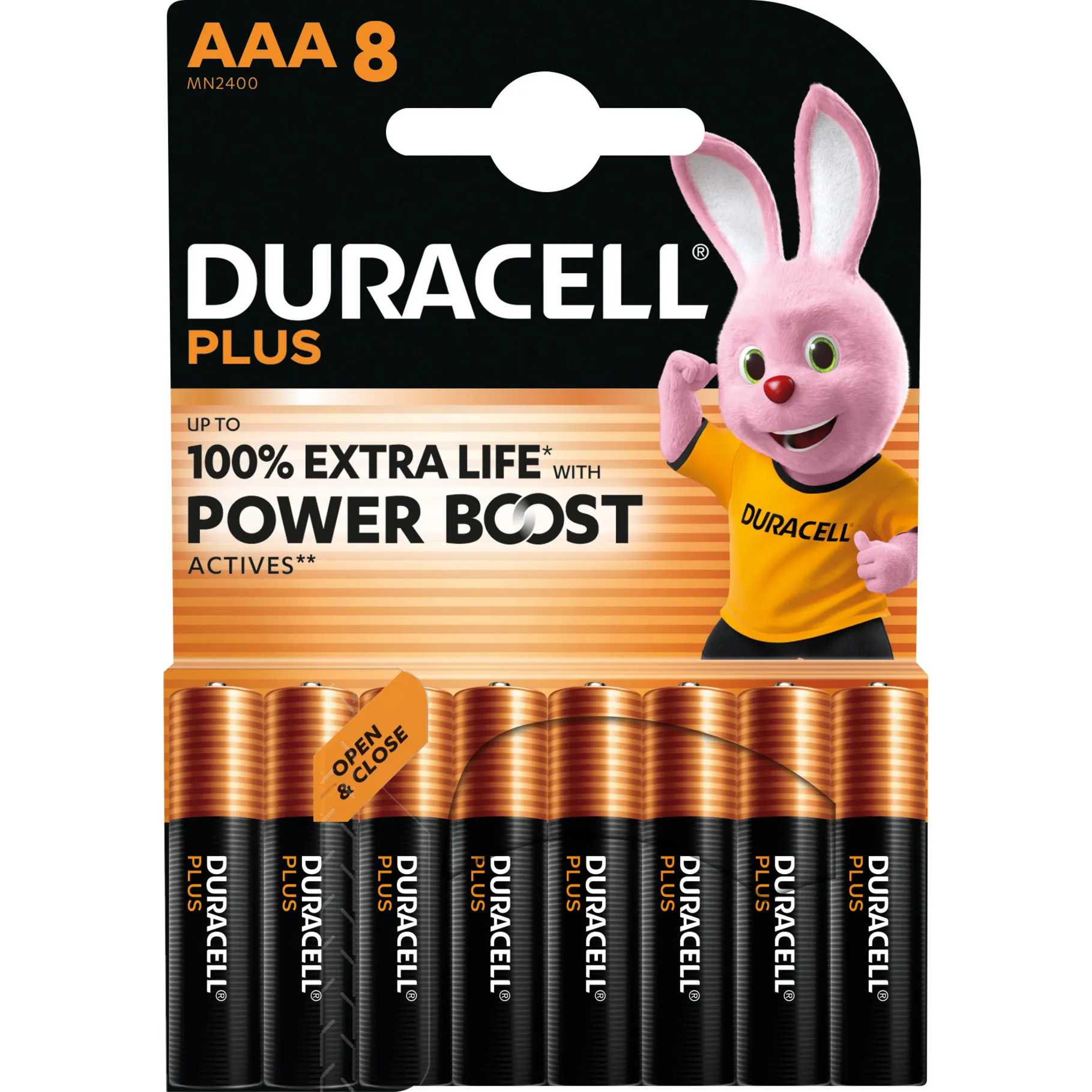 Duracell AAA Batterie Alcaline Plus, 1.5V LR03 (Confezione da 8) - immagine 1