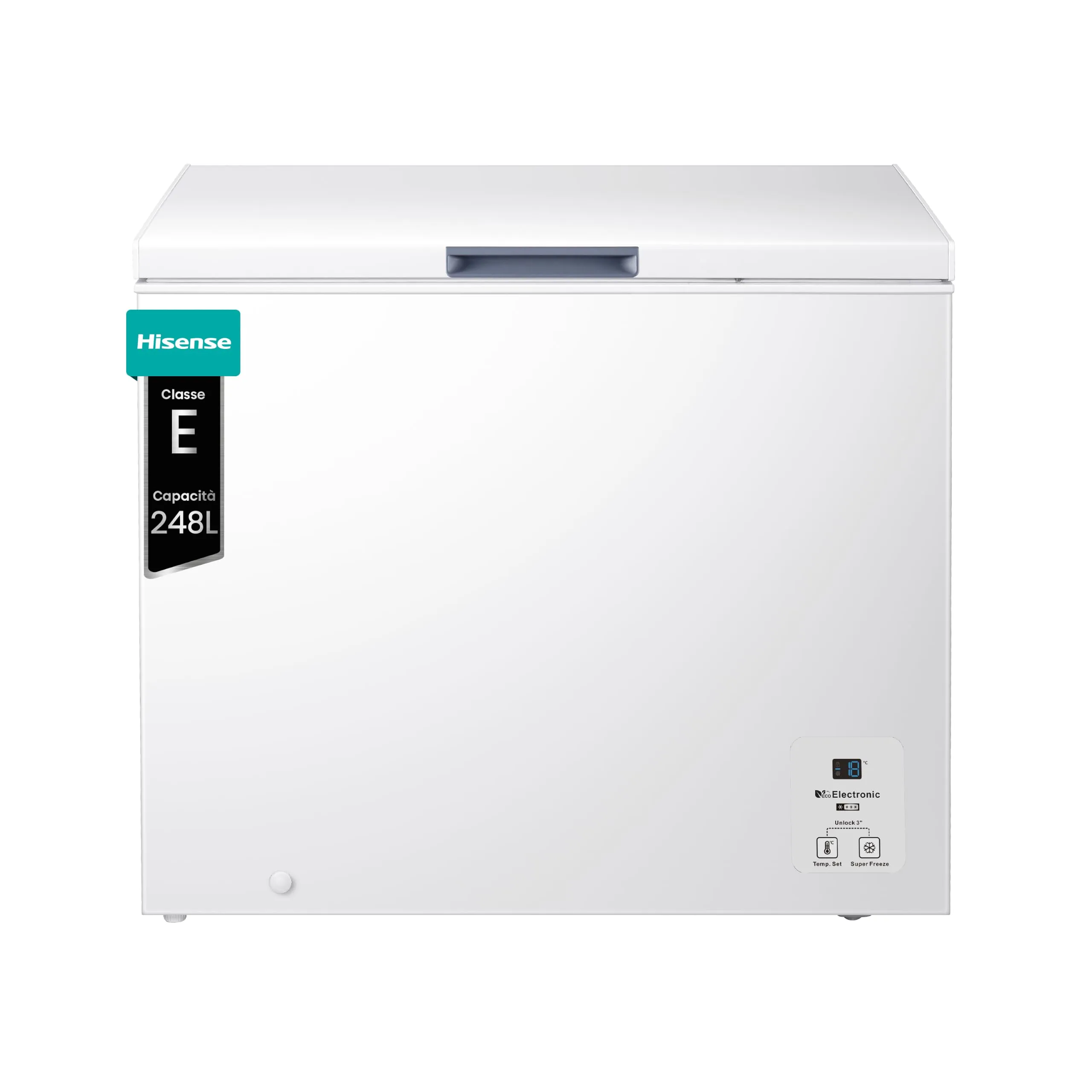 Hisense MCF248E Congelatore orizzontale a pozzetto 248 litri, Bianco - immagine 1
