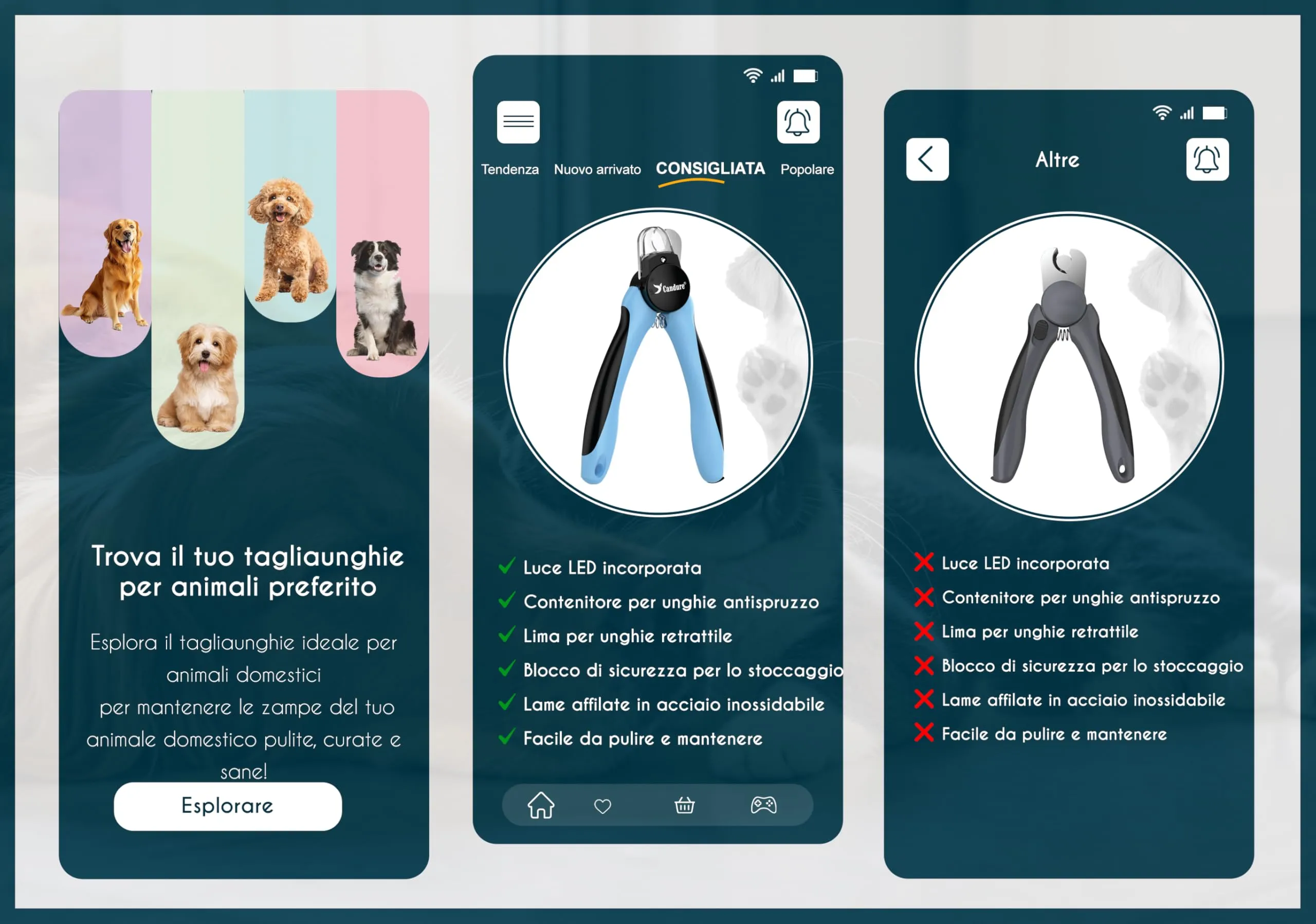 Candure Tagliaunghie per Cani con Luce LED e Sensore di Sicurezza - immagine 6