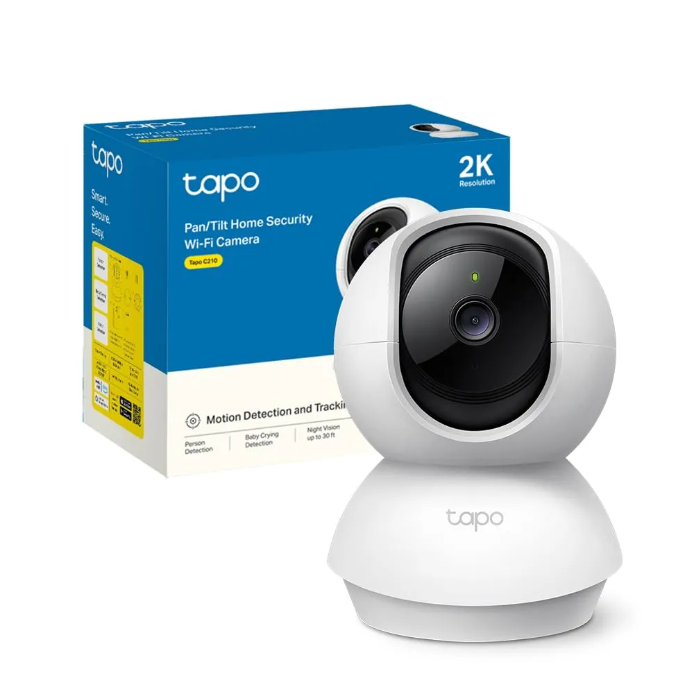 Tapo C210 2K 3MP WiFi Indoor Surveillance Camera 360° PTZ - immagine 1