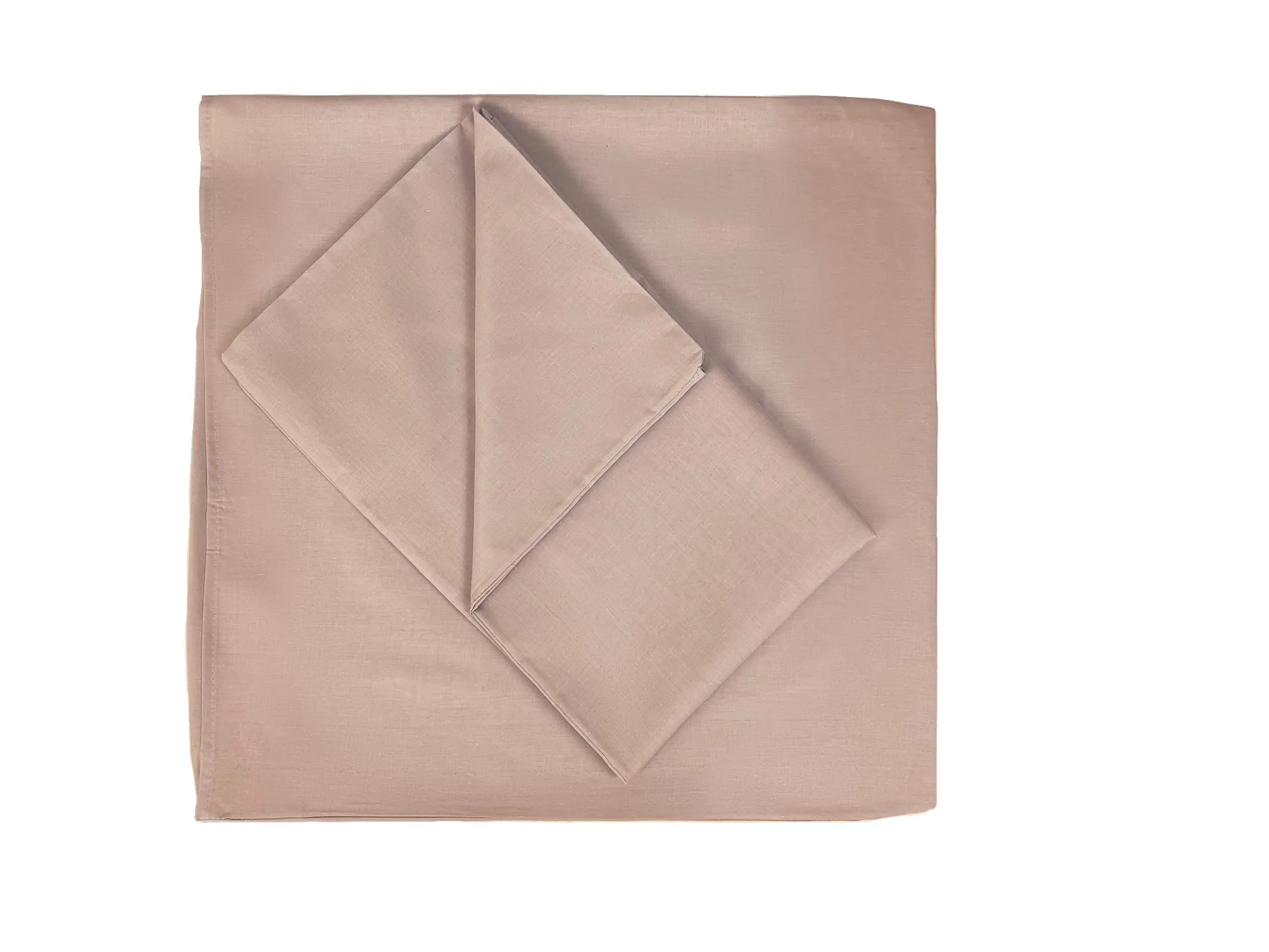 FARFALLAROSSA Coppia di Federe in Puro Cotone 60x60 cm, Chiusura a Busta, Tortora - immagine 2