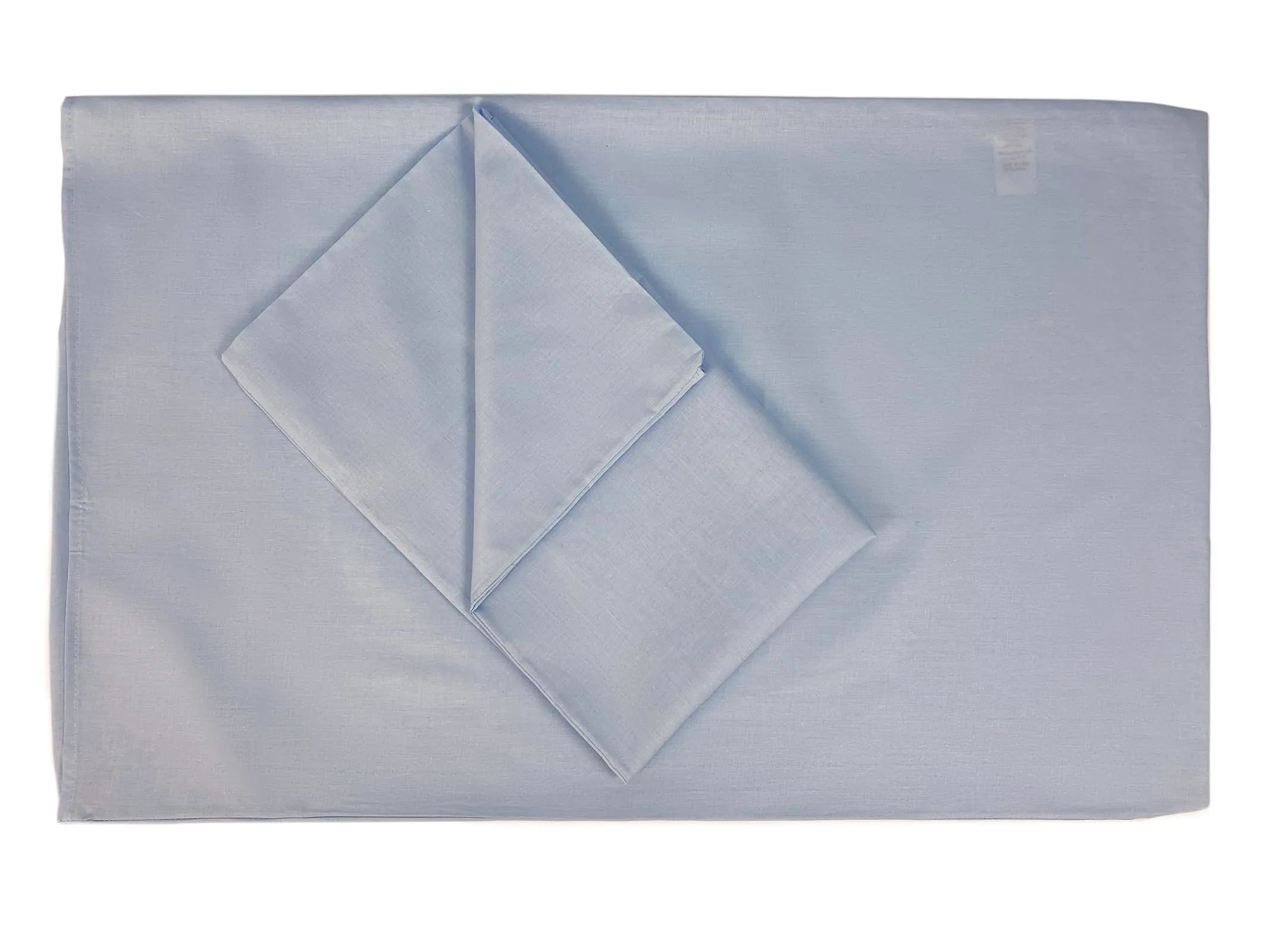 FARFALLAROSSA Coppia di Federe 100% Puro Cotone, 40x80 cm, Chiusura a Busta, Celeste - immagine 2